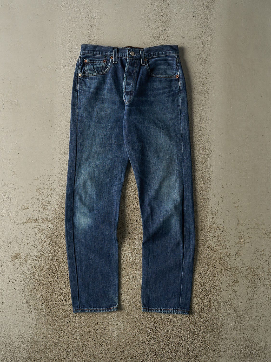 Vintage Y2K Dark Wash Levi's 501 Jeans (29x30.5)