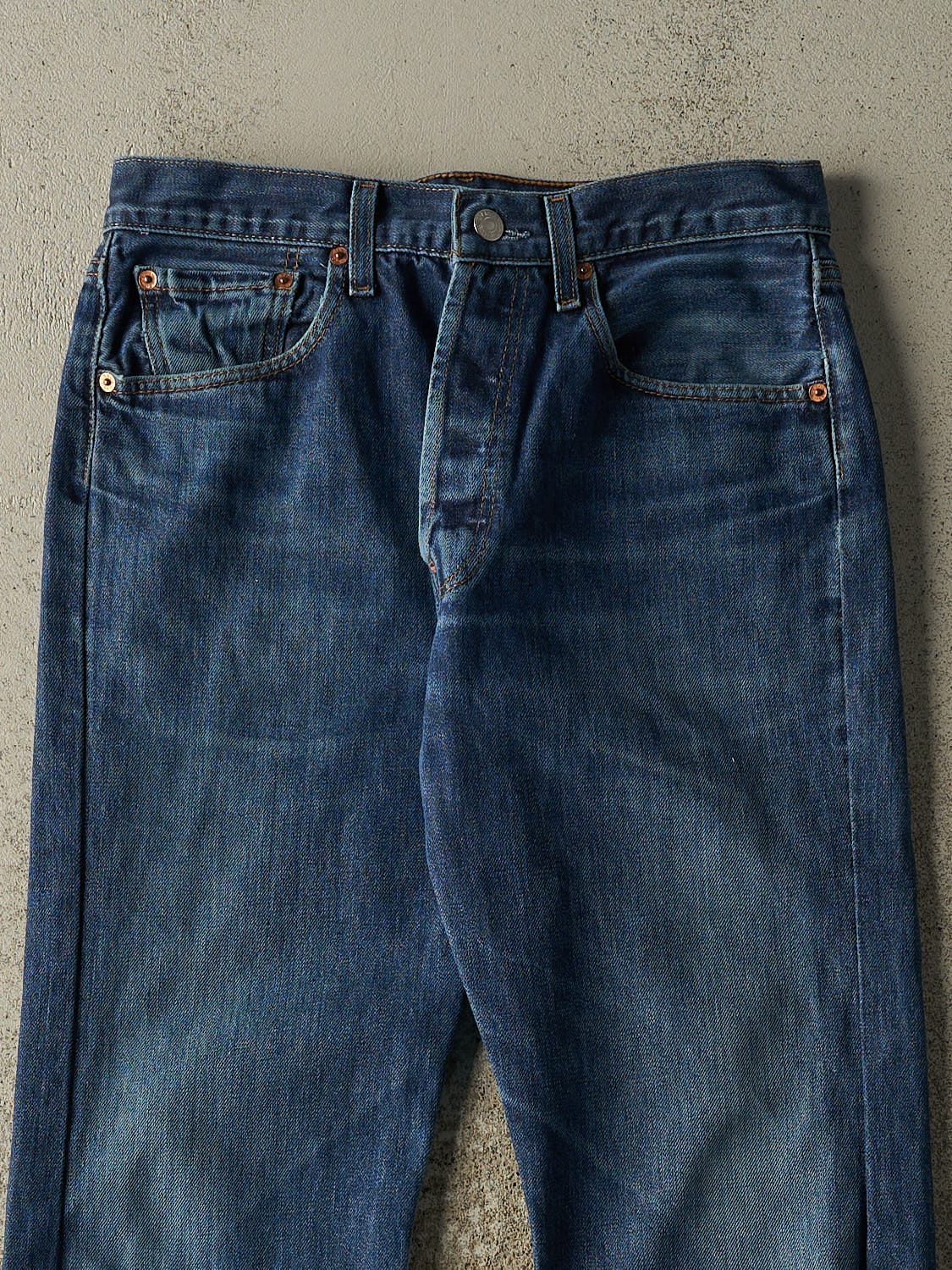Vintage Y2K Dark Wash Levi's 501 Jeans (29x30.5)