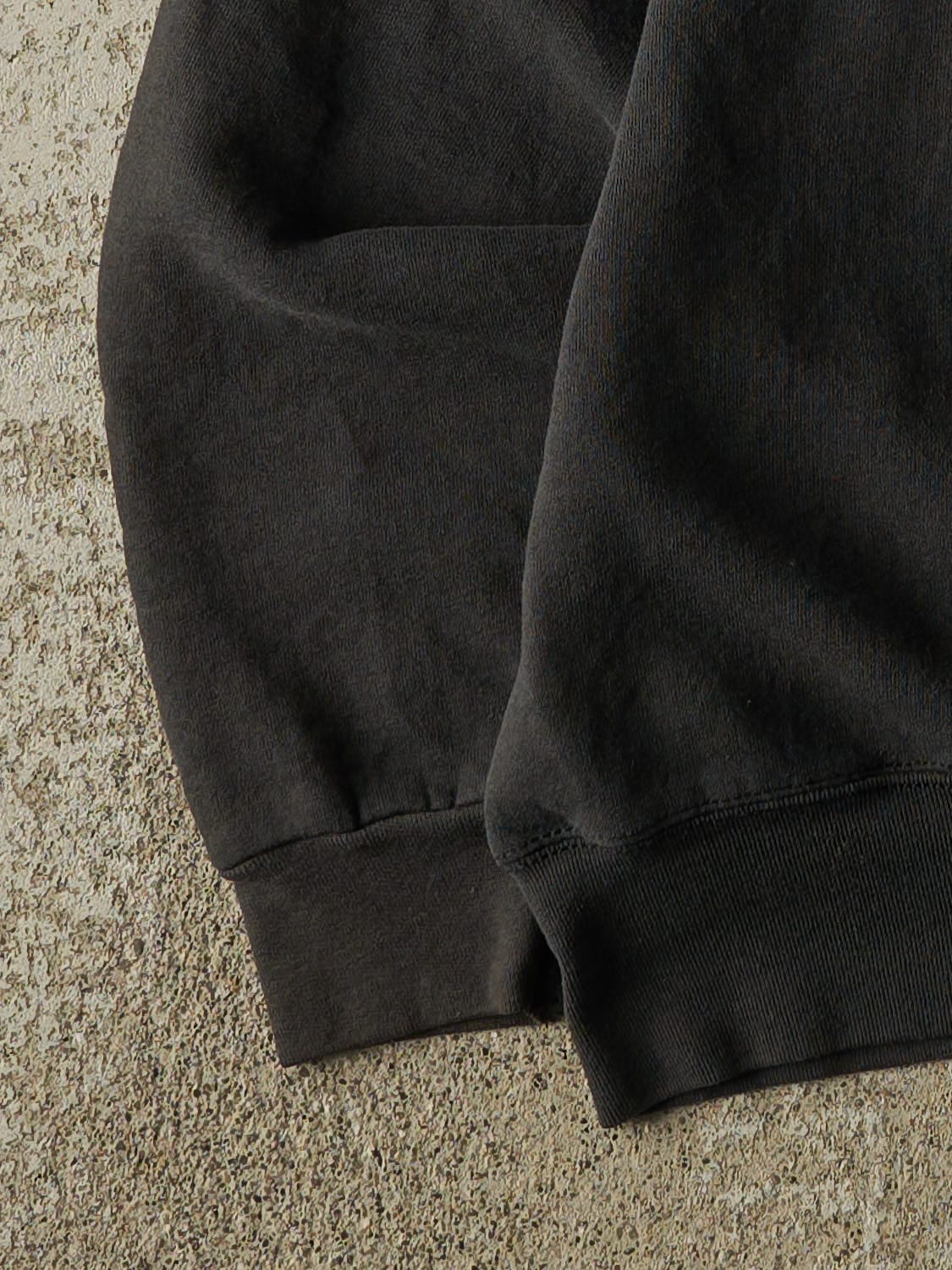 Vintage 90s Faded Black Tommy Hilfiger Embroidered Crewneck (S/M)