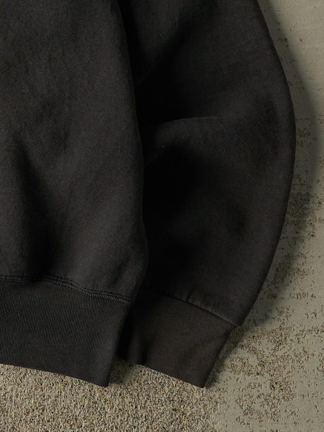 Vintage 90s Faded Black Tommy Hilfiger Embroidered Crewneck (S/M)