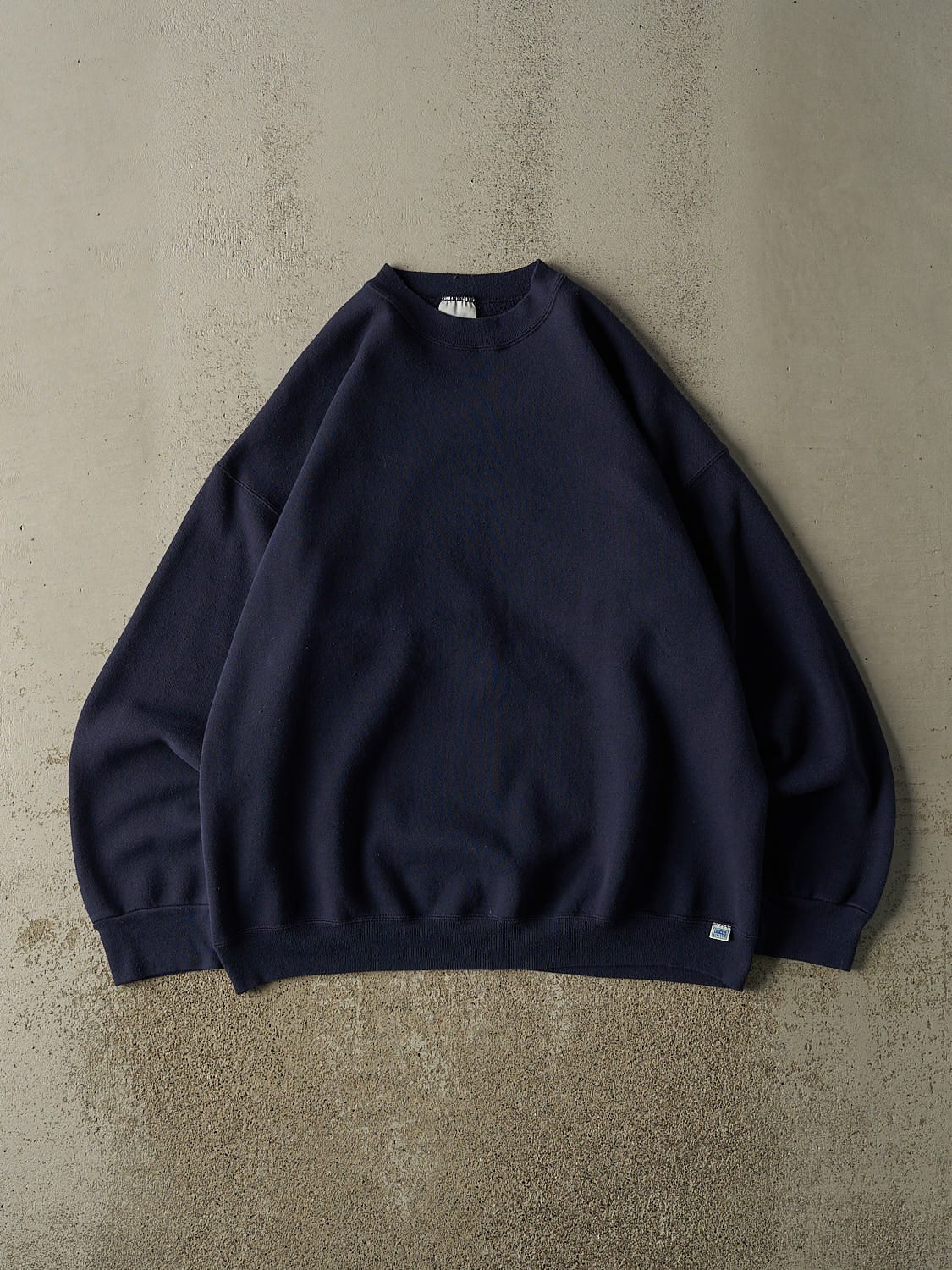 Vintage 90s Navy Blue Discus Athletic Blank Crewneck (XXL)