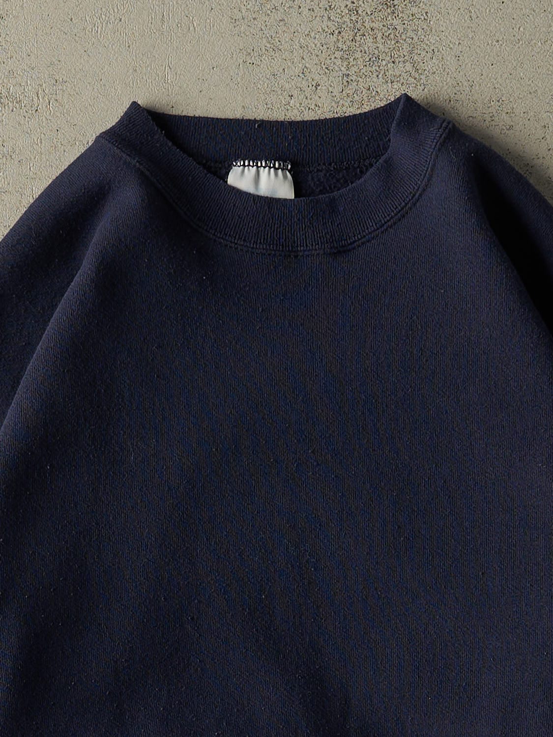 Vintage 90s Navy Blue Discus Athletic Blank Crewneck (XXL)
