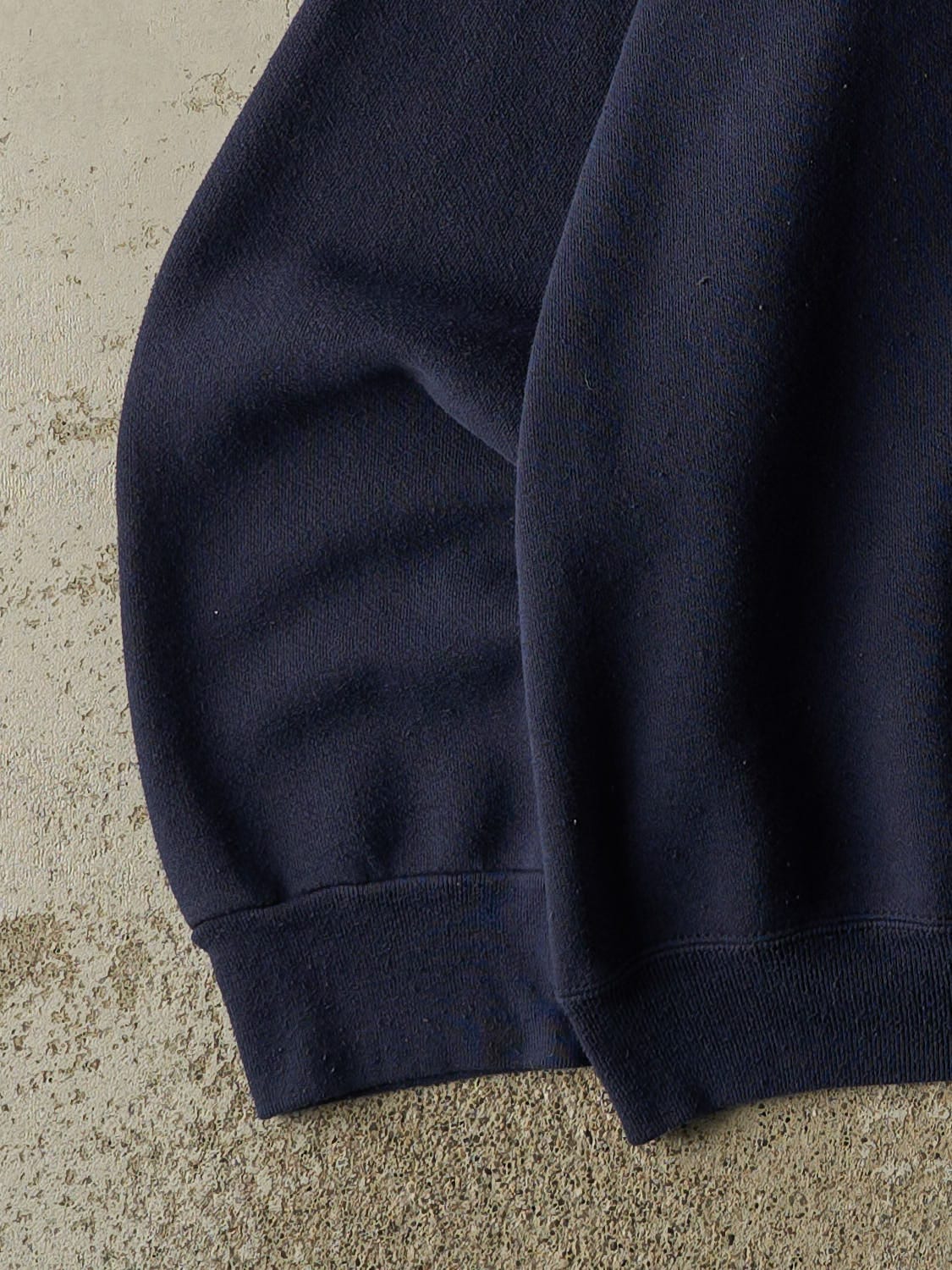 Vintage 90s Navy Blue Discus Athletic Blank Crewneck (XXL)