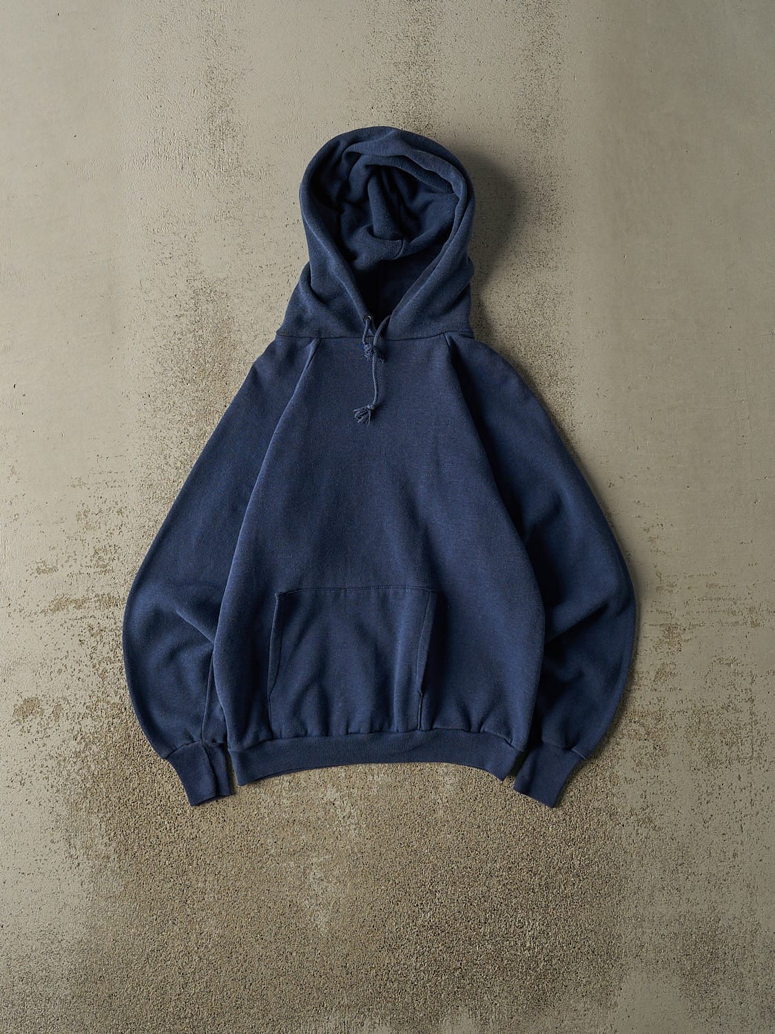 Vintage 80s Blue Blank Hoodie (XS)