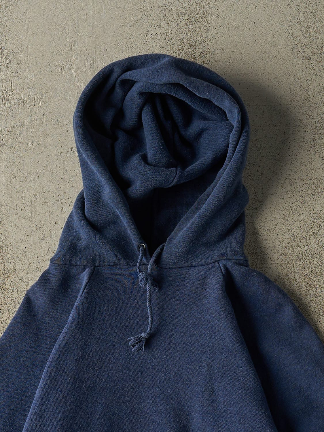 Vintage 80s Blue Blank Hoodie (XS)