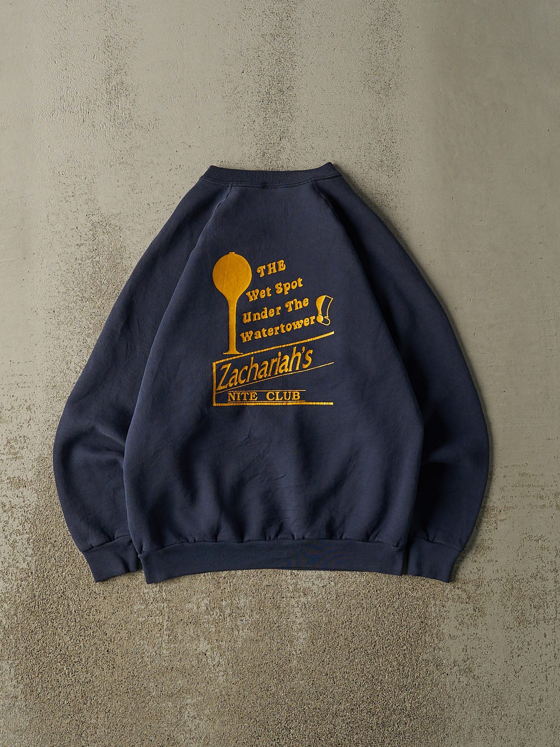 Vintage 80s Navy Blue Zachariah's Nite Club Crewneck (XS/S)