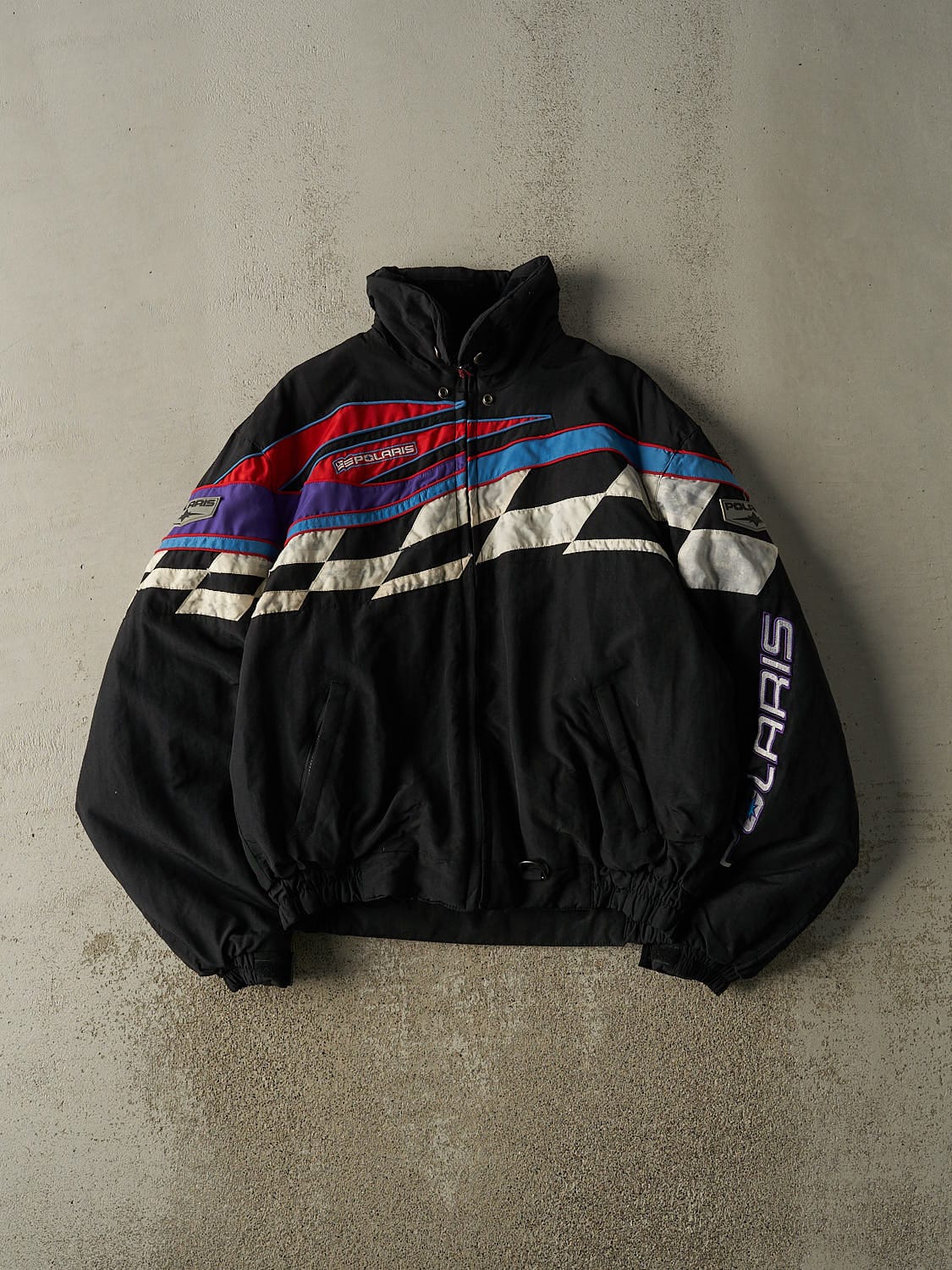 Vintage 90s Black Polaris Racing Jacket (L/XL)