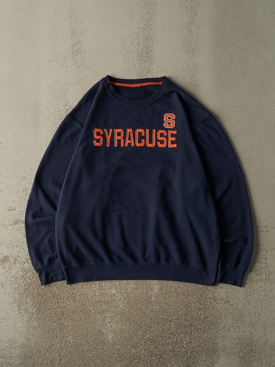 Vintage Y2K Navy Blue Syracuse University Crewneck (XXL)