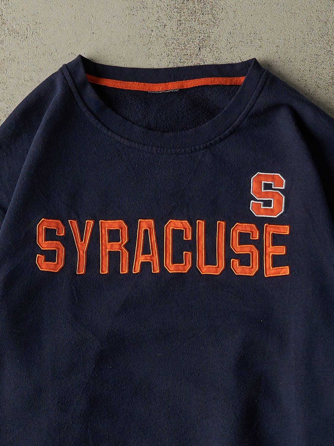 Vintage Y2K Navy Blue Syracuse University Crewneck (XXL)