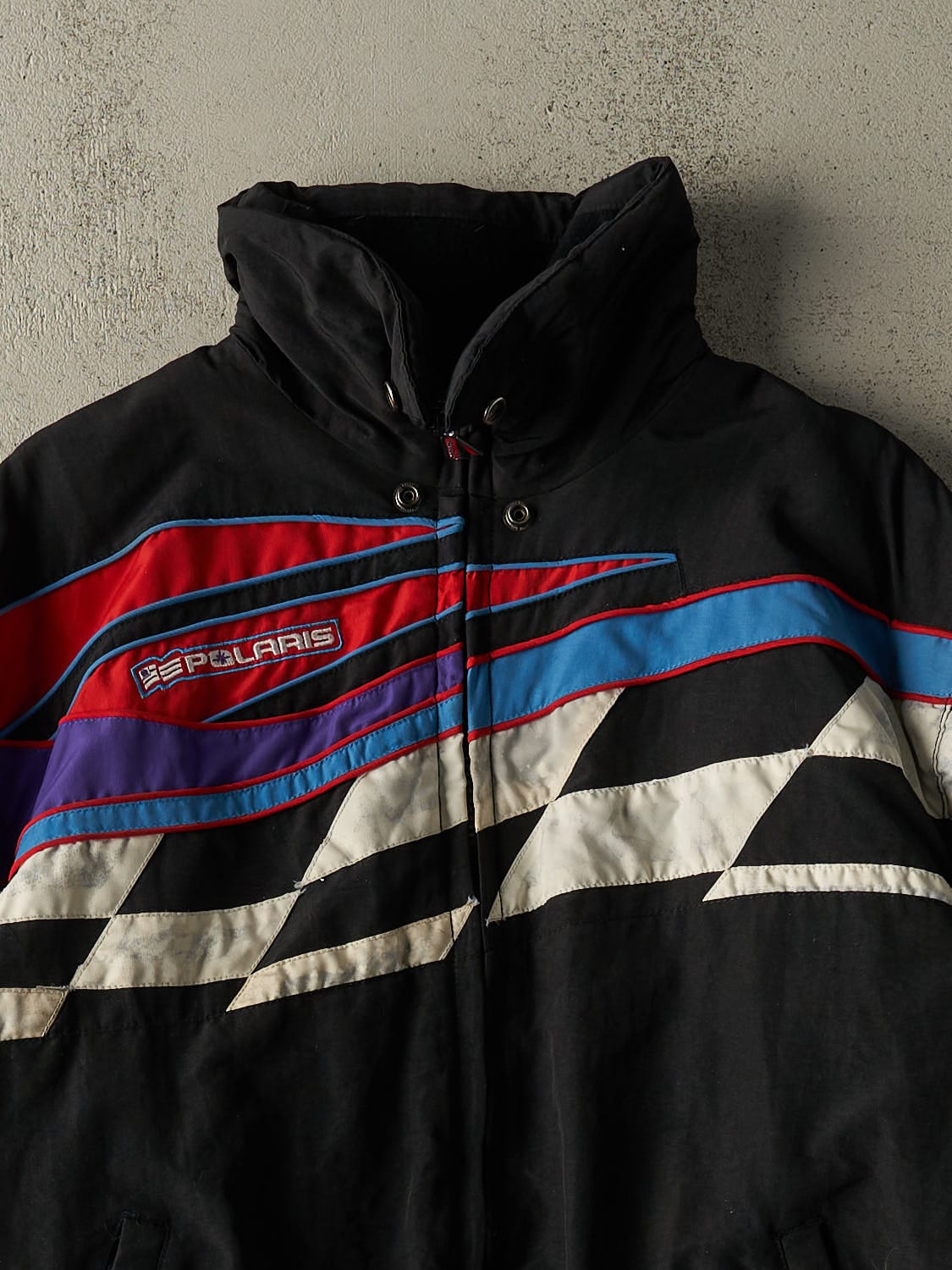 Vintage 90s Black Polaris Racing Jacket (L/XL)