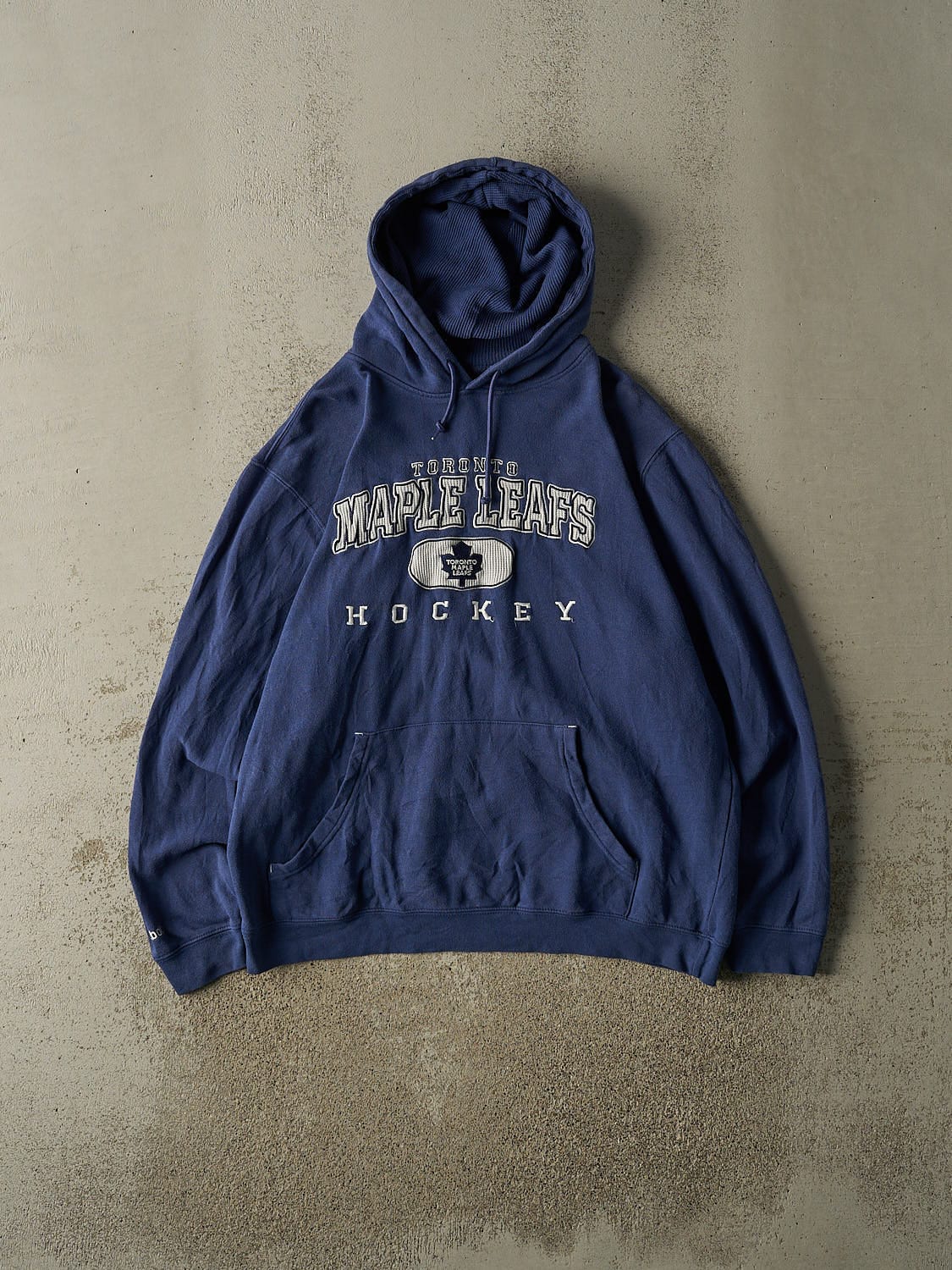 Vintage Y2K Blue Toronto Maple Leafs Embroidered Hoodie (L/XL)