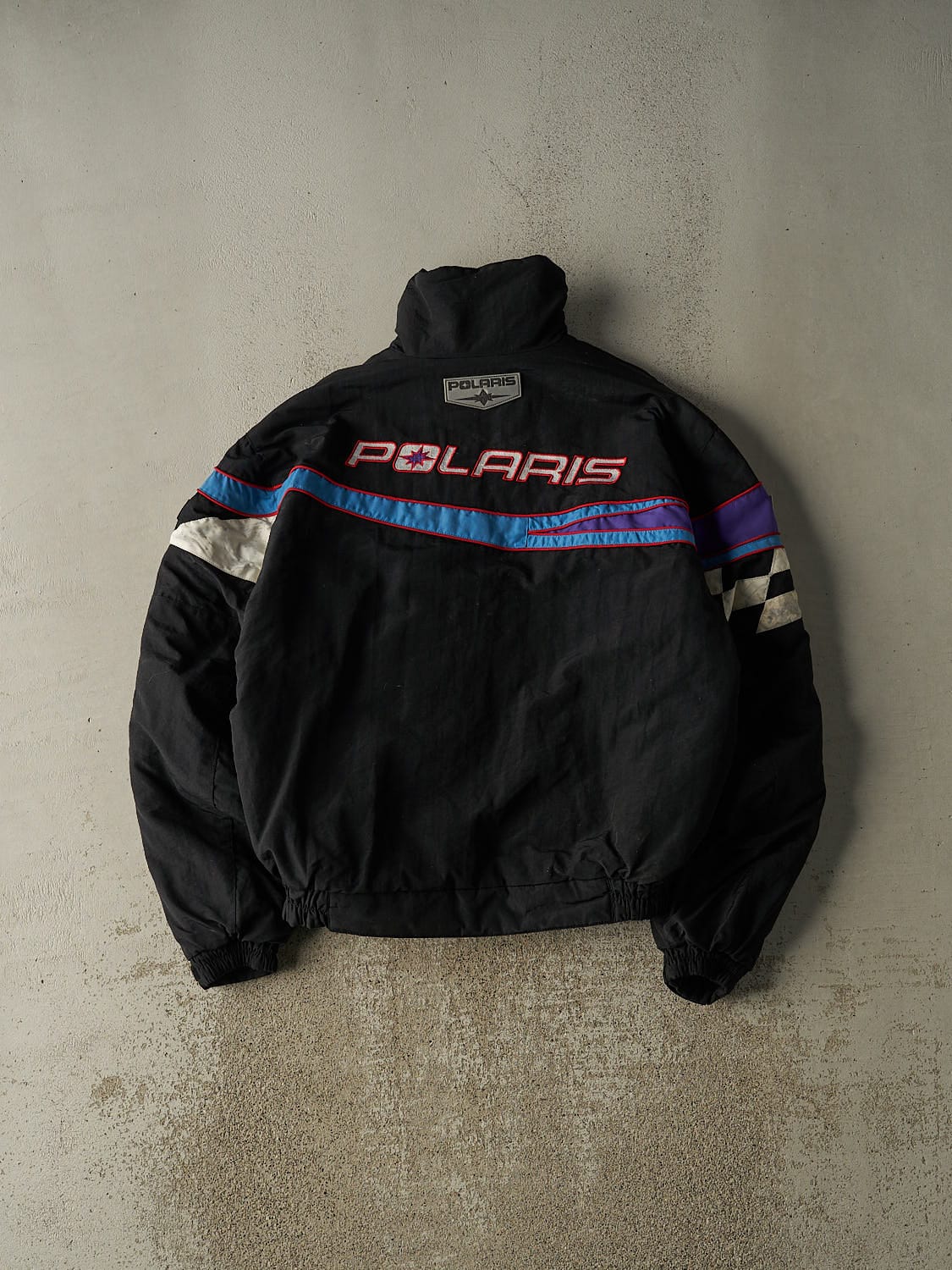 Vintage 90s Black Polaris Racing Jacket (L/XL)