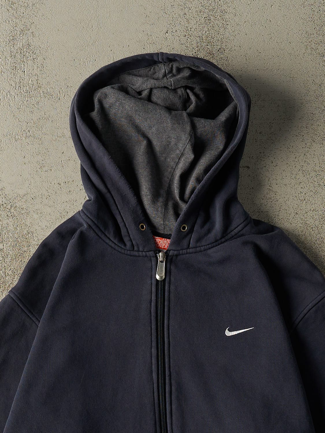 Vintage Y2K Navy Blue Nike Zip Up Hoodie (M/L)