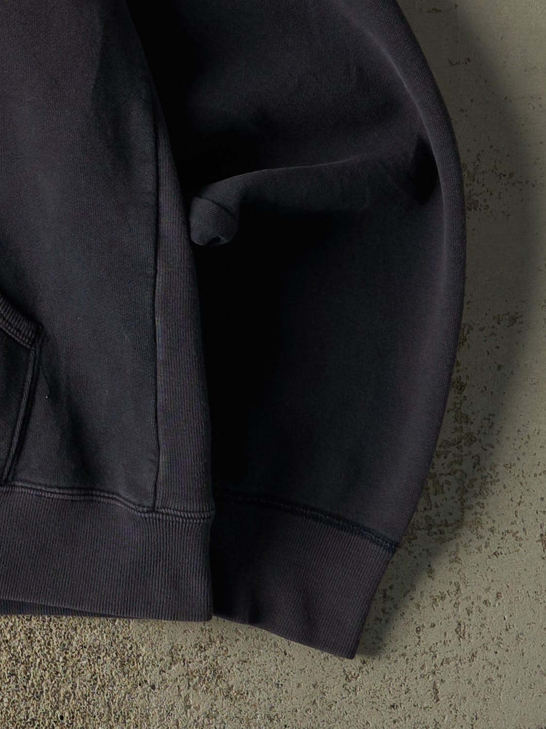Vintage Y2K Navy Abercrombie Embroidered Hoodie (XL)