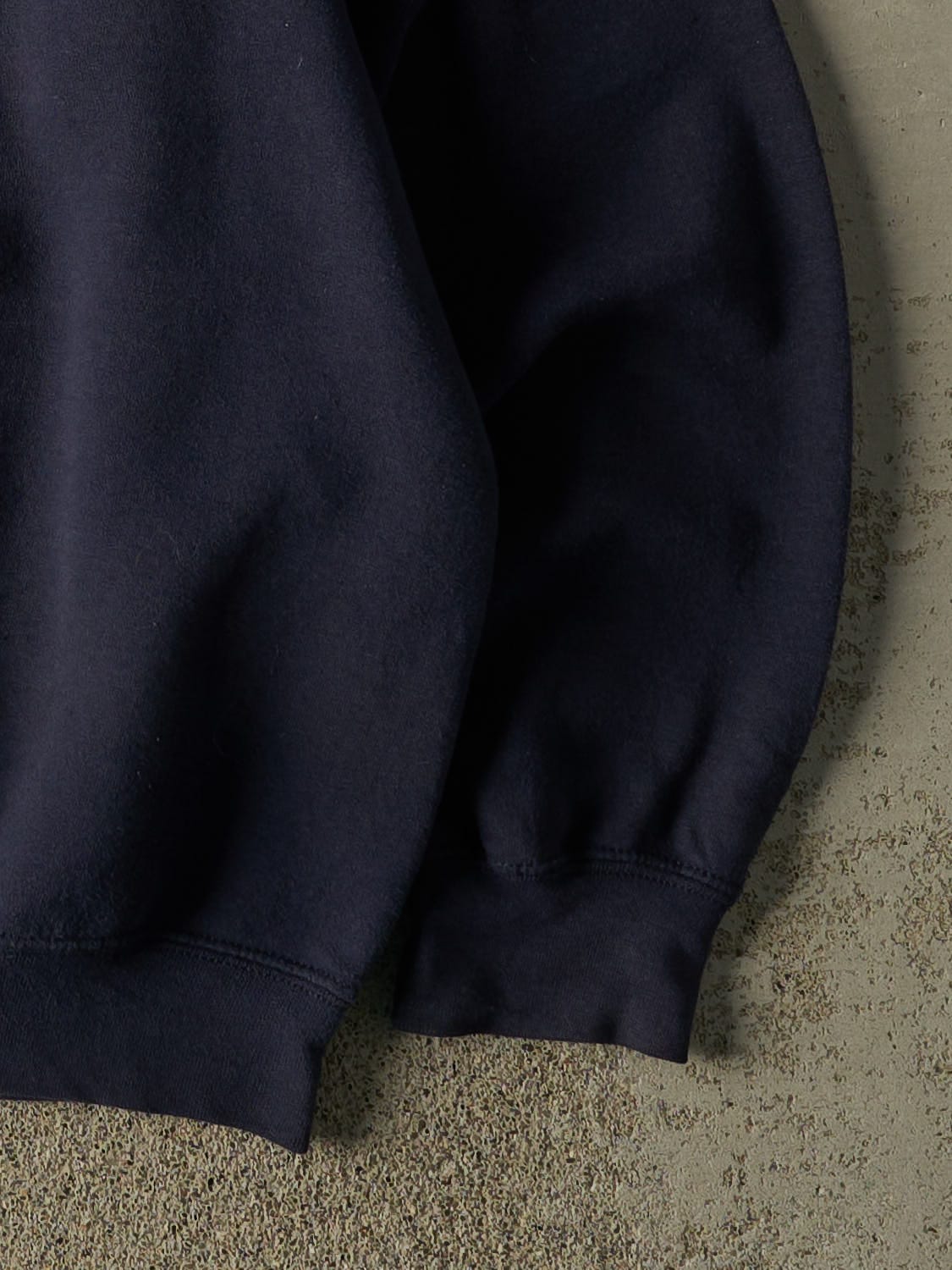 Vintage Y2K Navy Blue Embroidered Crewneck (L)