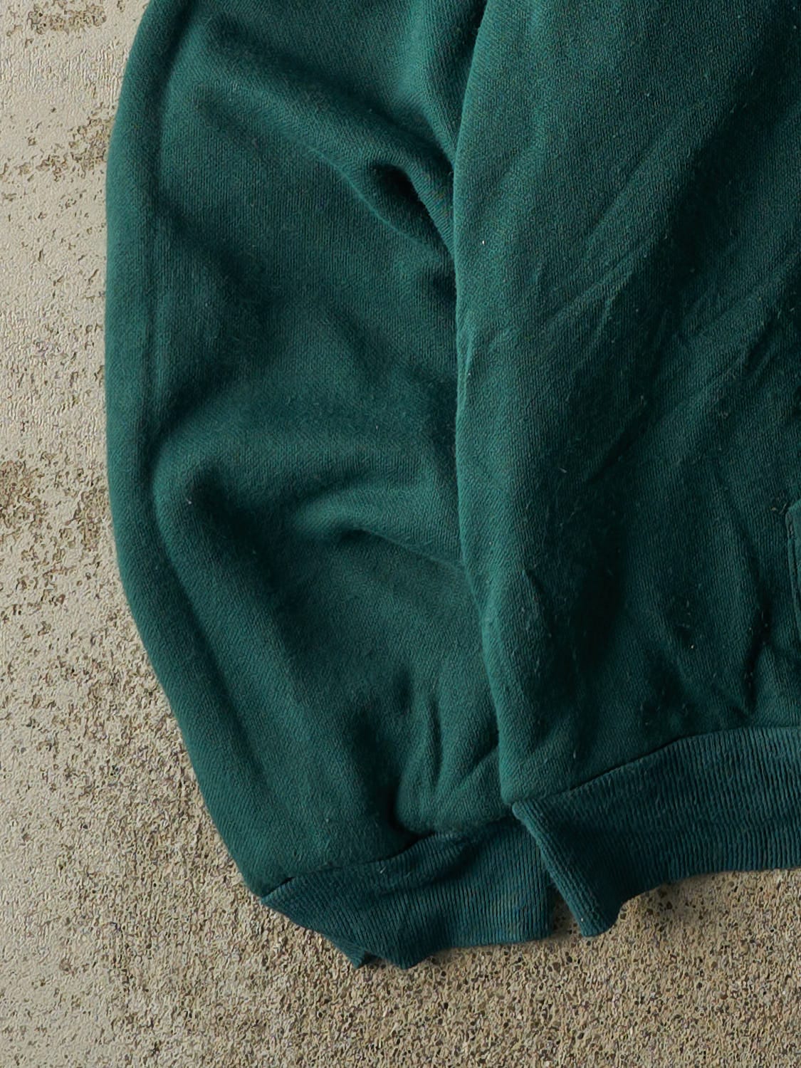 Vintage 90s Green Zip Up Heavyweight Hoodie (XXL)