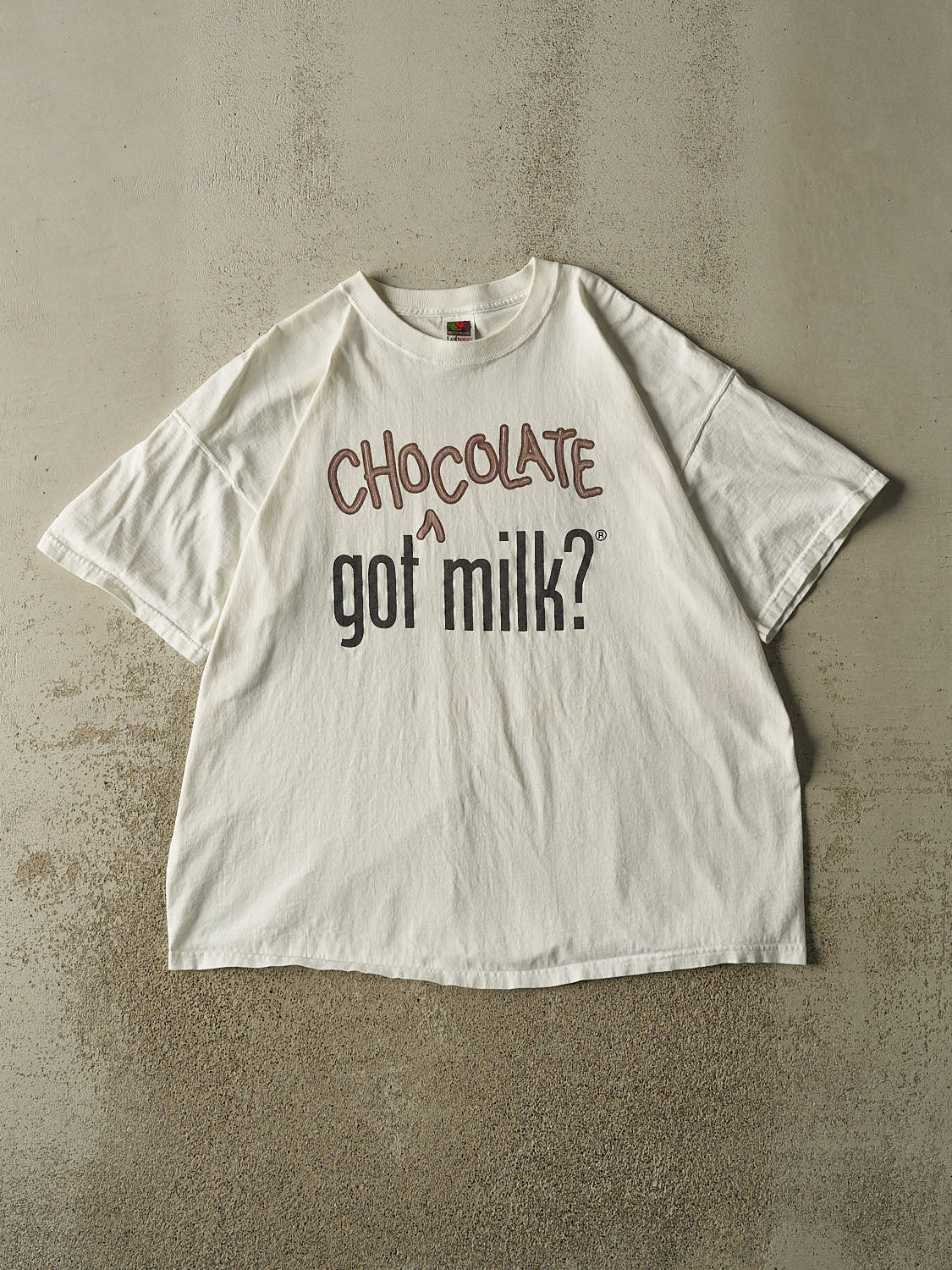 Vintage 90s White "Got Chocolate Milk?" Tee (XL/XXL)