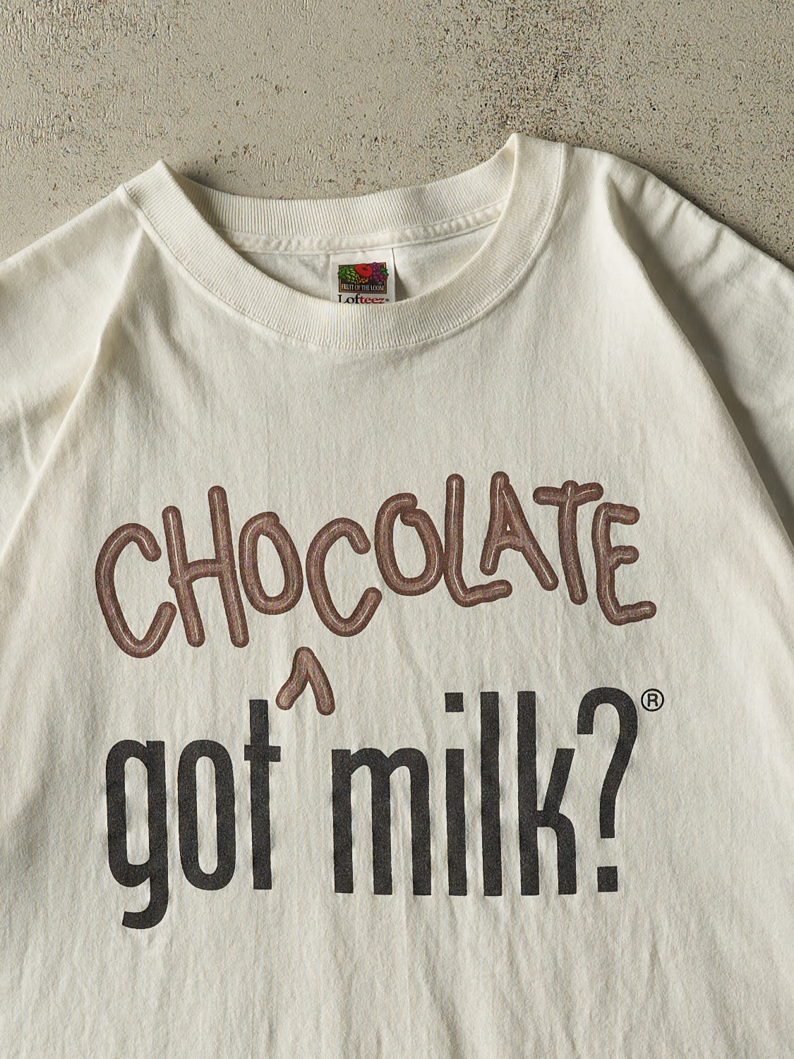 Vintage 90s White "Got Chocolate Milk?" Tee (XL/XXL)