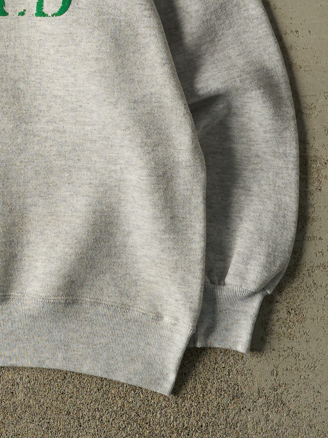 Vintage 90s Heather Grey Russell Athletic "Born To Be Hugged" Crewneck (L/XL)
