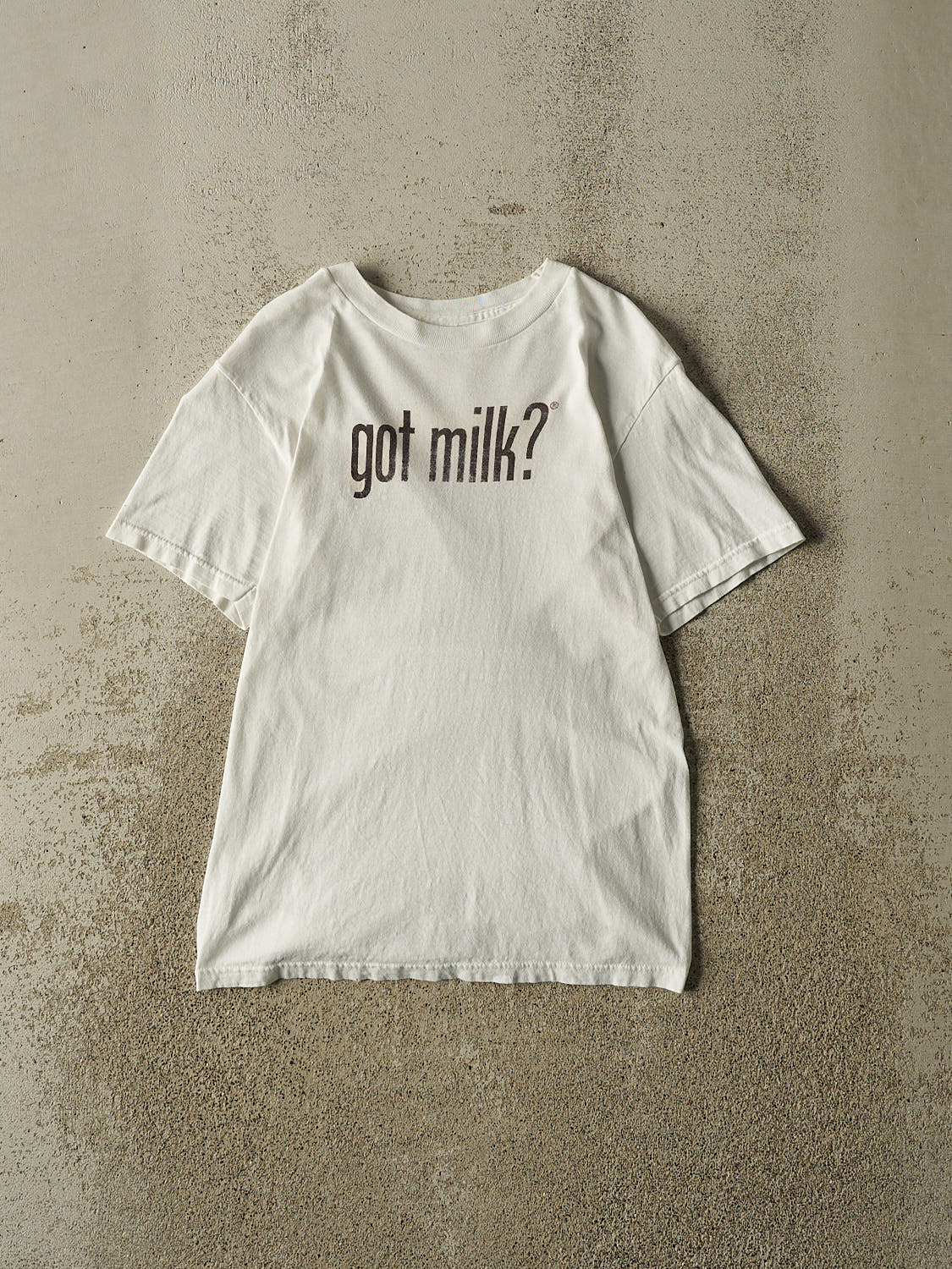 Vintage Y2K White "Got Milk?" Tee (XXS/XS)