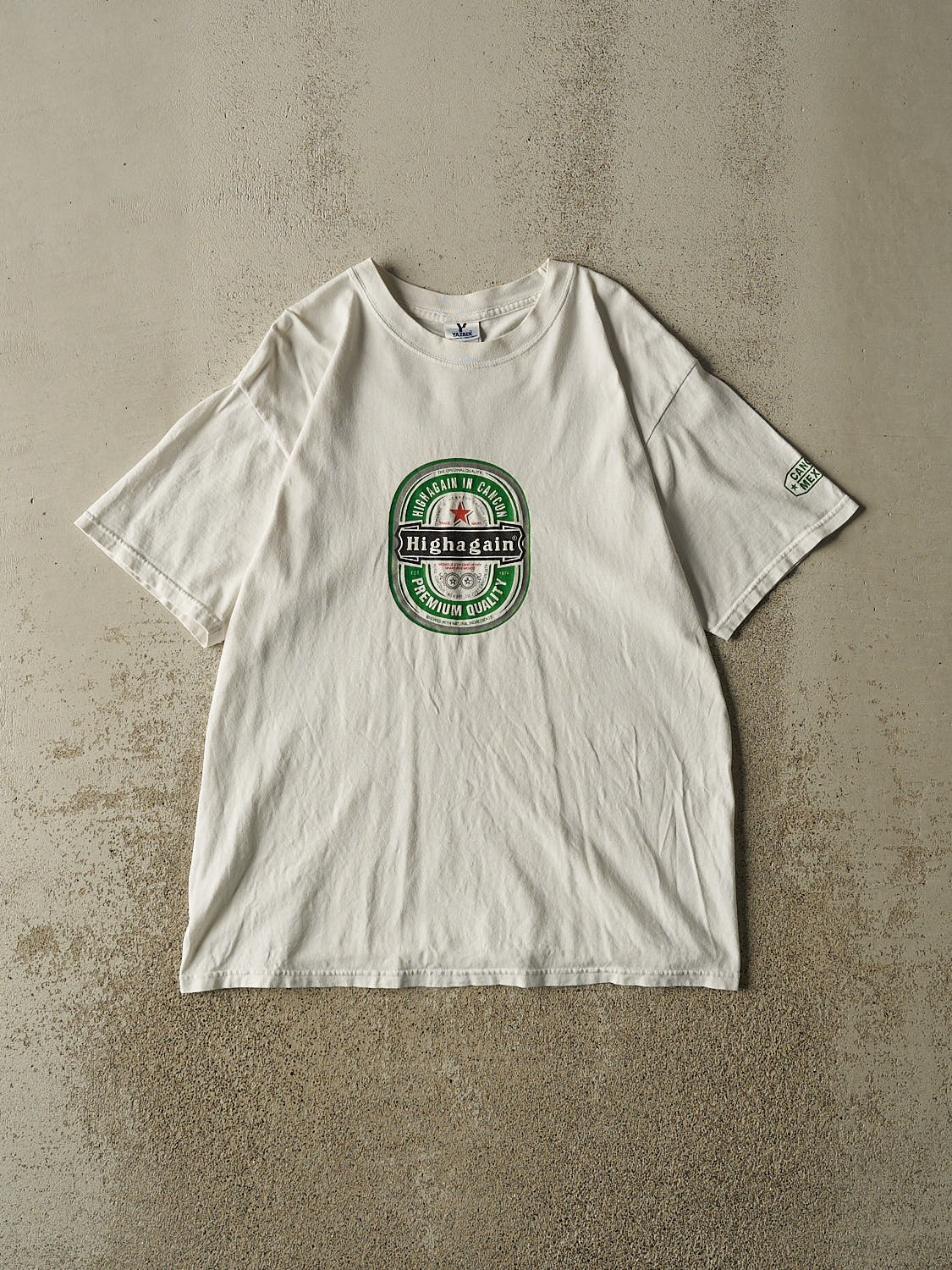 Vintage Y2K White "High Again" Tee (M/L)