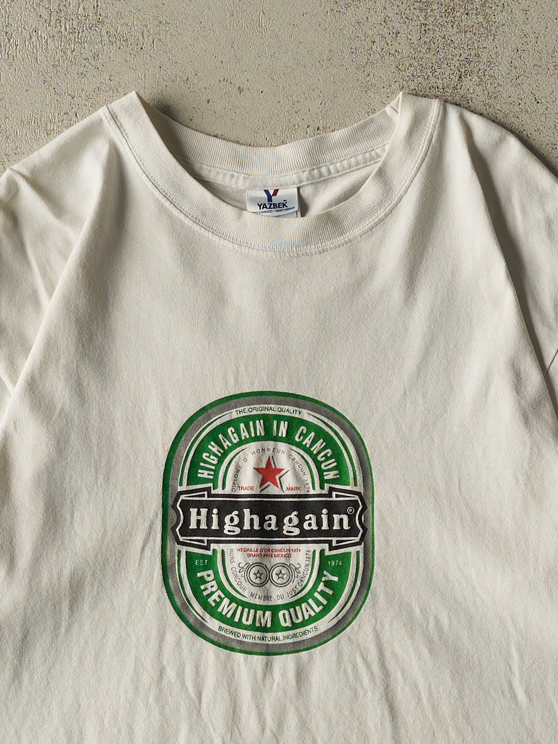 Vintage Y2K White "High Again" Tee (M/L)