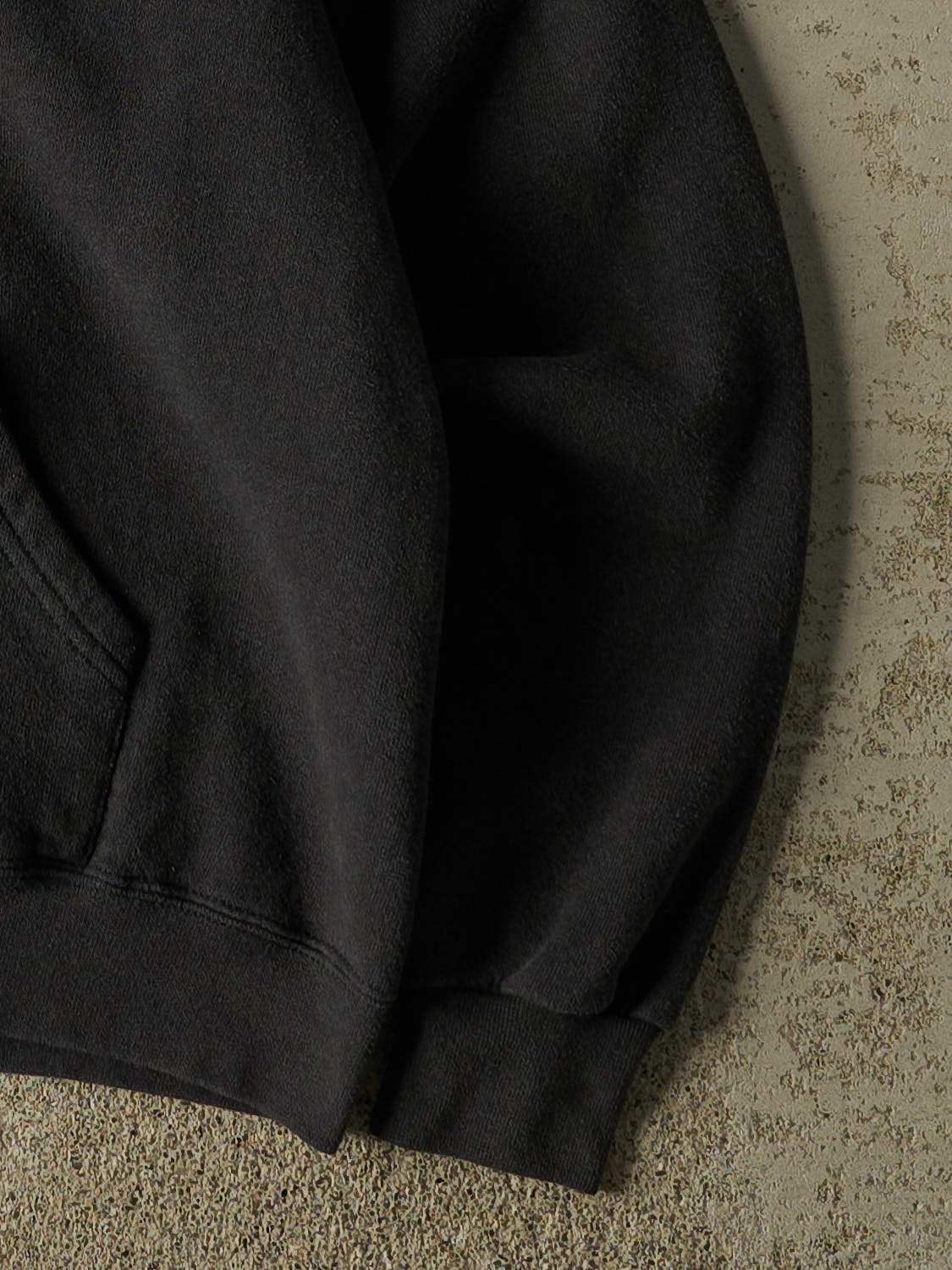 Vintage 90s Faded Black Summit Lake Zip Up Hoodie (S)