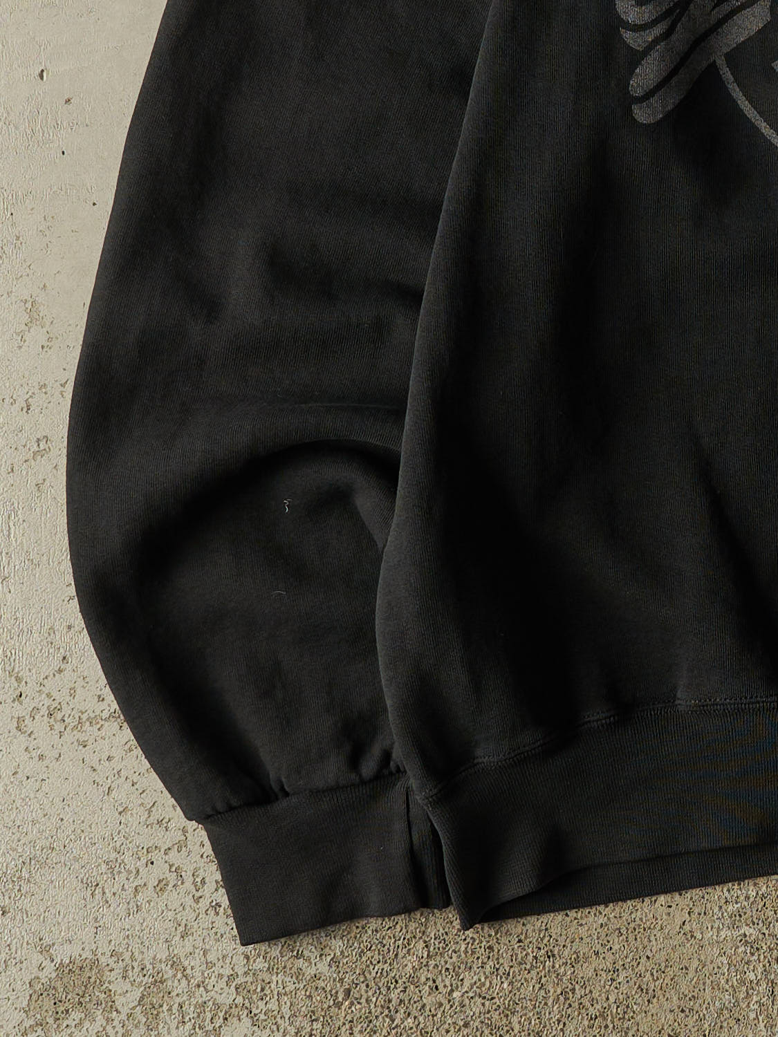 Vintage 90s Faded Black Russell Athletic University of Montana Grizzlies Crewneck (XXXL)