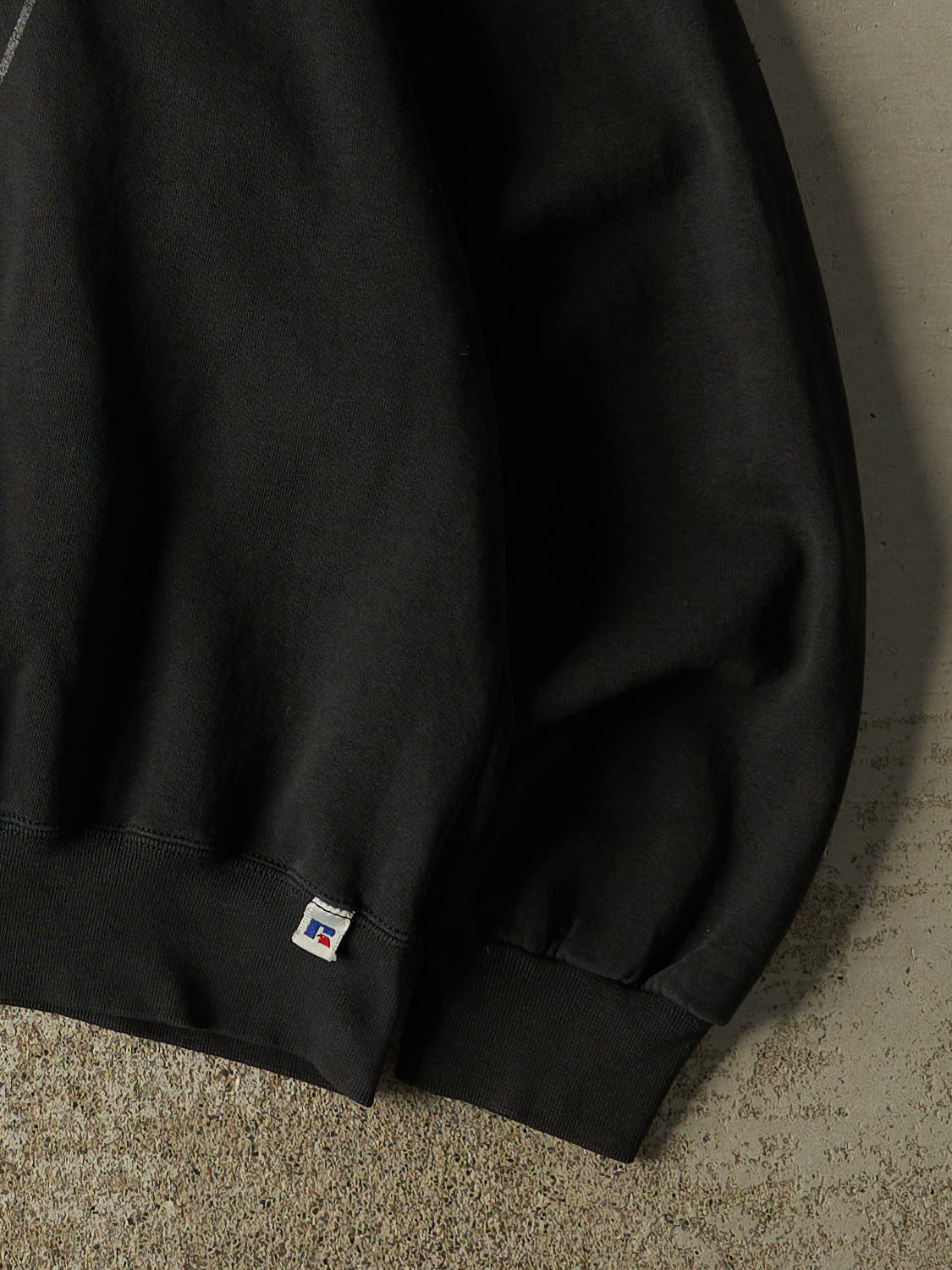 Vintage 90s Faded Black Russell Athletic University of Montana Grizzlies Crewneck (XXXL)