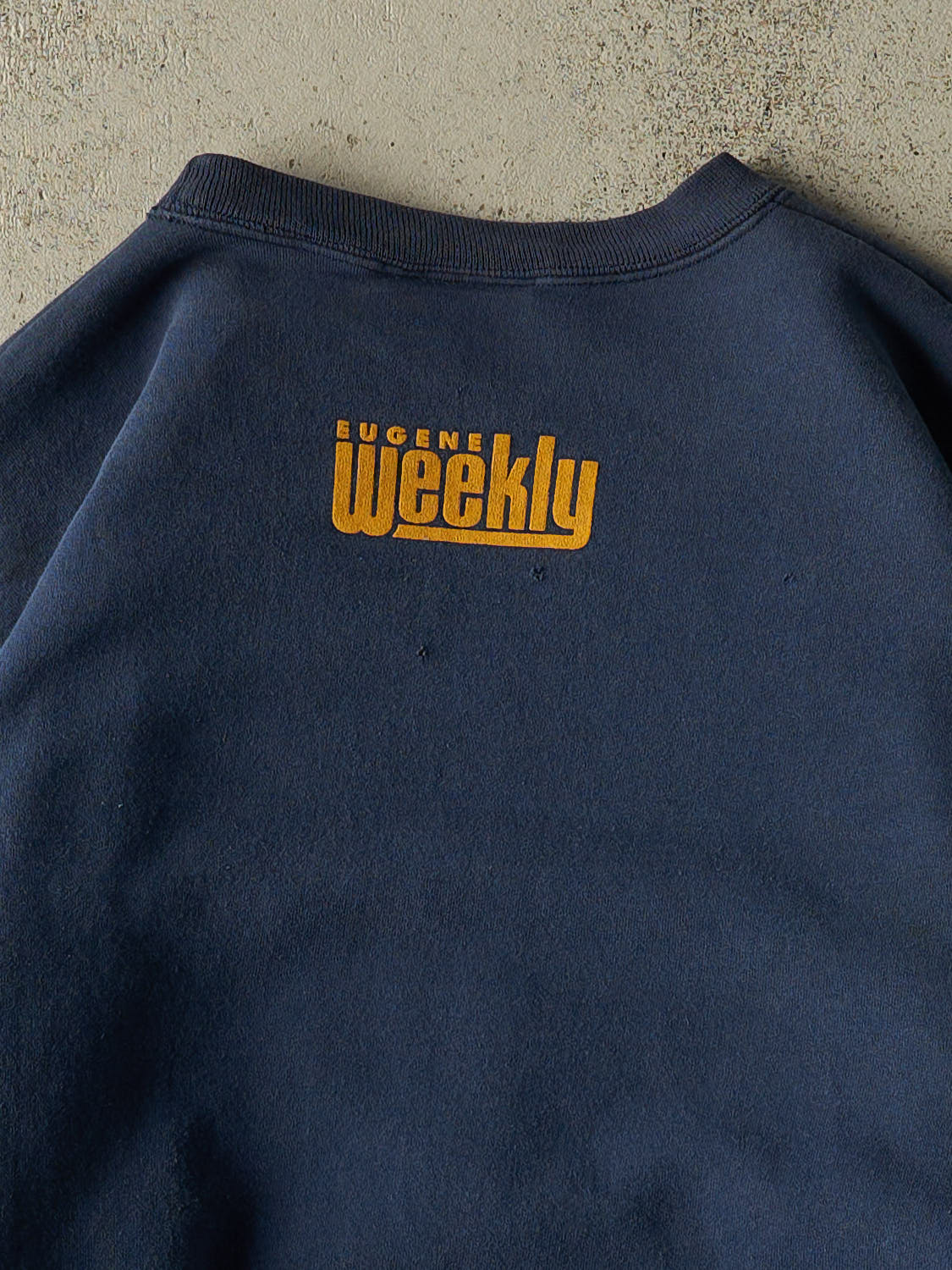 Vintage 90s Navy Blue Eugene Ems Crewneck (XL)