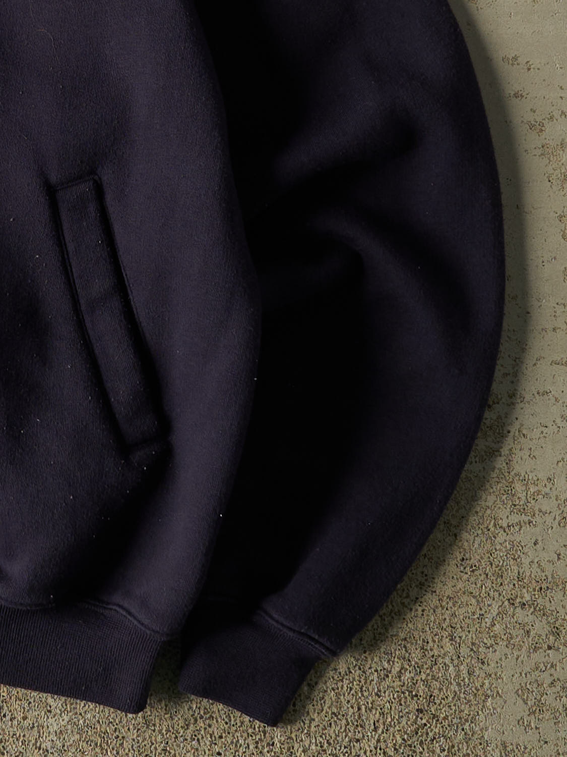 Vintage 90s Navy Blue Arnold Palmer Embroidered Zip Up Sweater (M)
