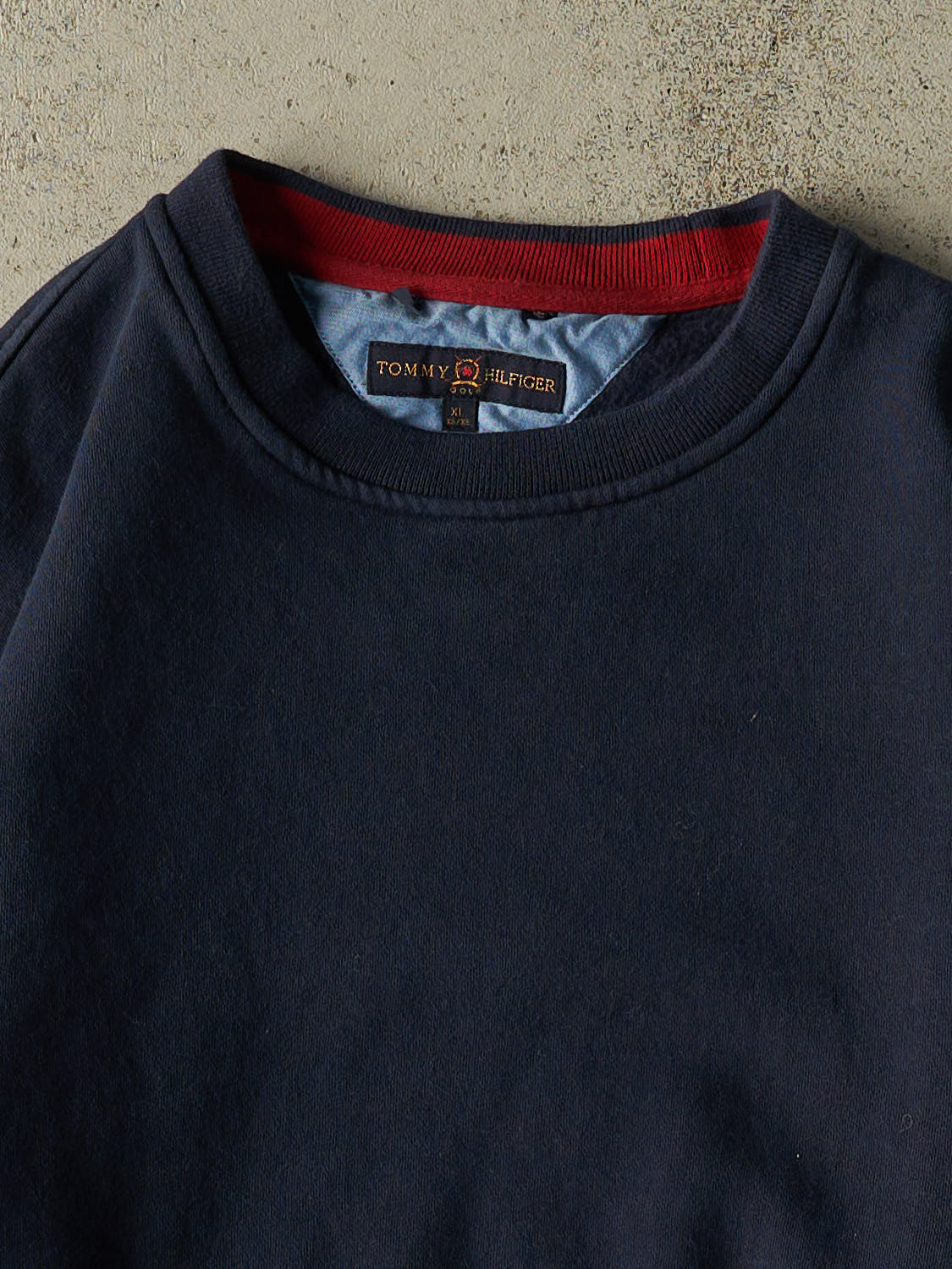 Vintage 90s Navy Blue Tommy Hilfiger Golf Crewneck (L/XL)