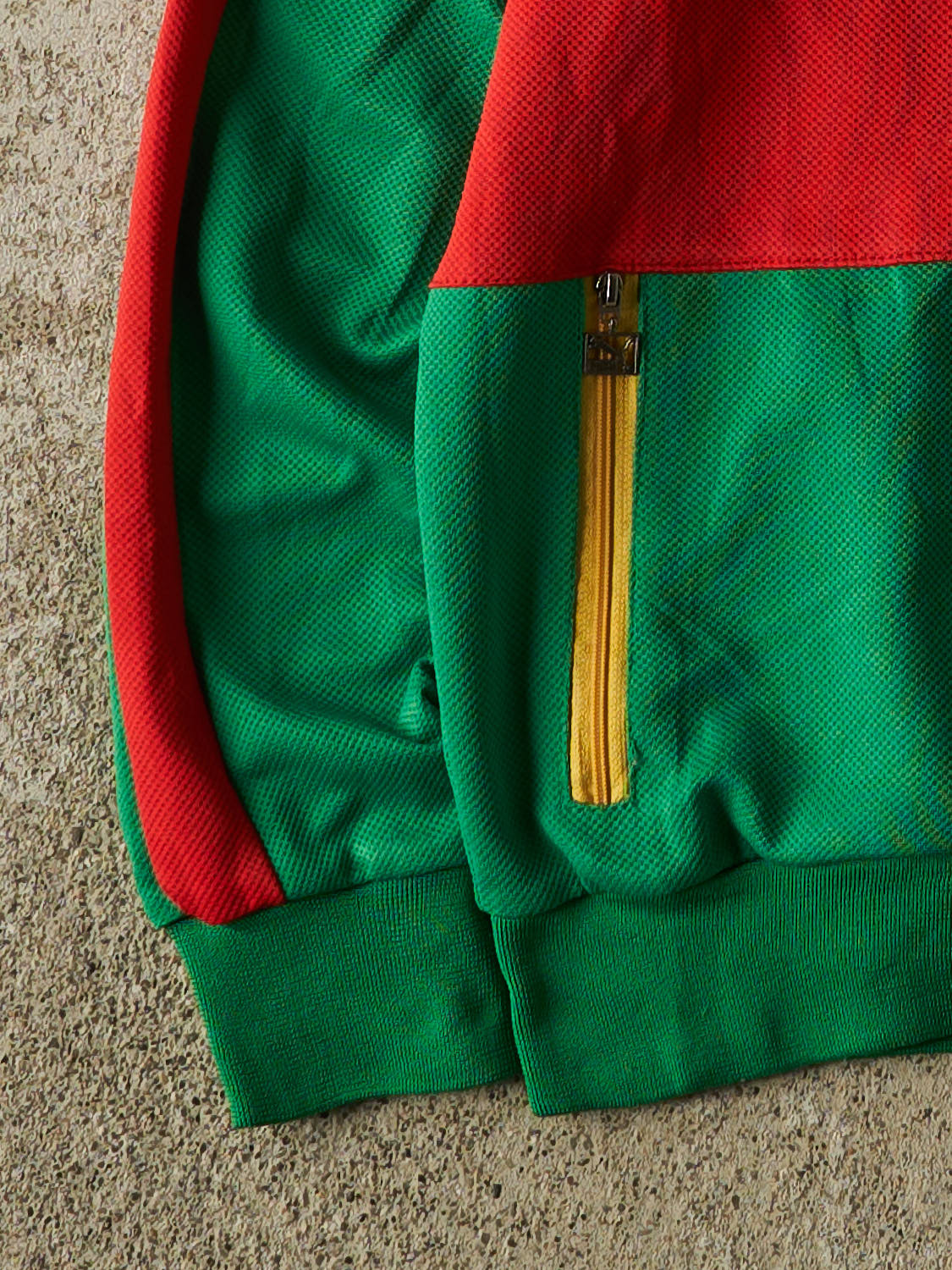 Vintage Y2K Green Puma Track Sweater (XS)
