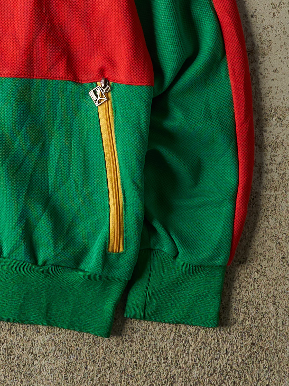 Vintage Y2K Green Puma Track Sweater (XS)