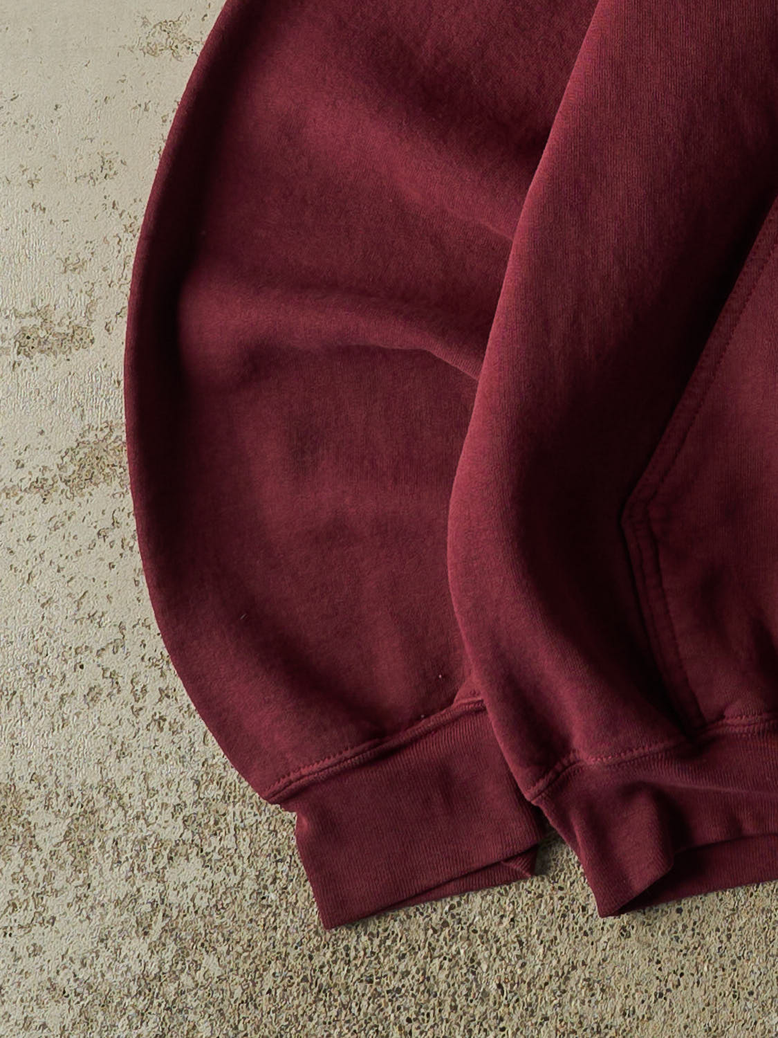 Vintage 90s Burgundy Trojan Basketball Hoodie (S/M)
