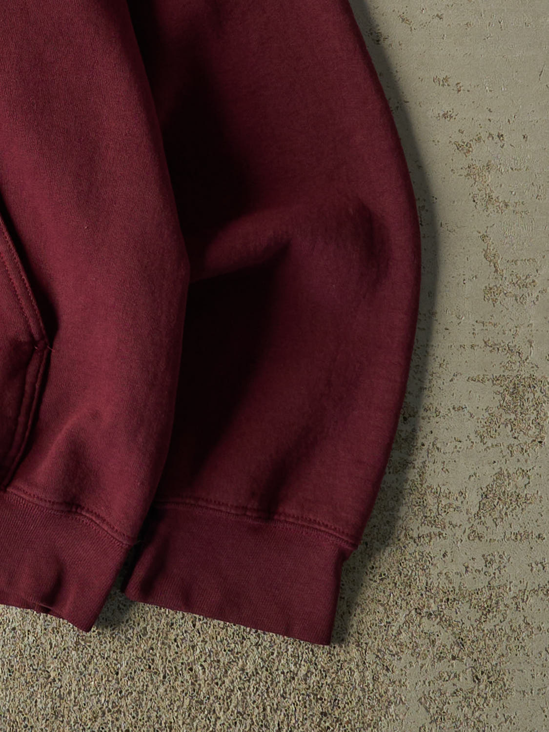 Vintage 90s Burgundy Trojan Basketball Hoodie (S/M)