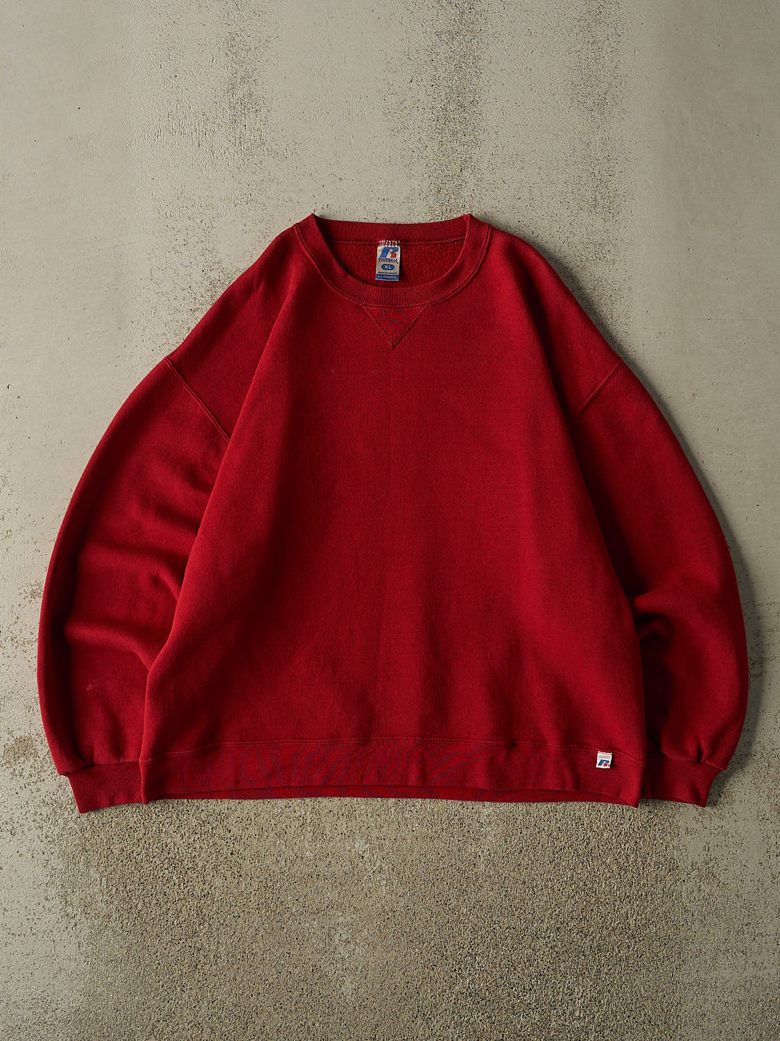 Vintage Y2K Red Russell Athletic Blank Crewneck (L/XL)
