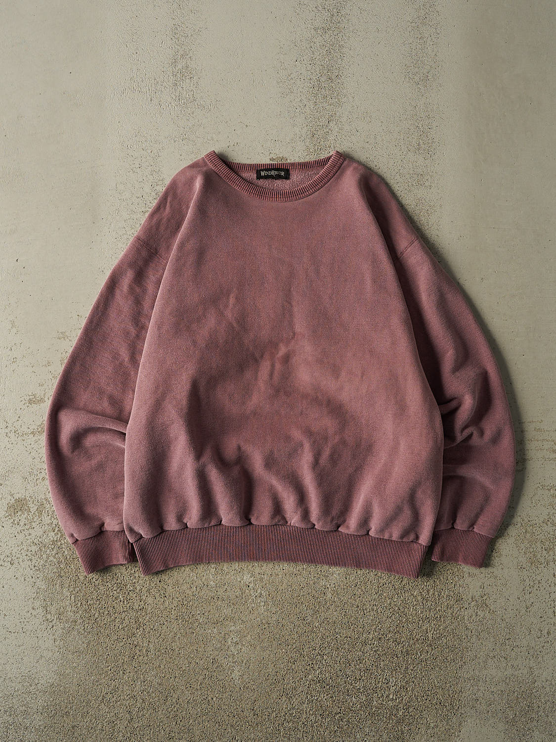 Vintage 90s Washed Red Wind River Blank Crewneck (XL)