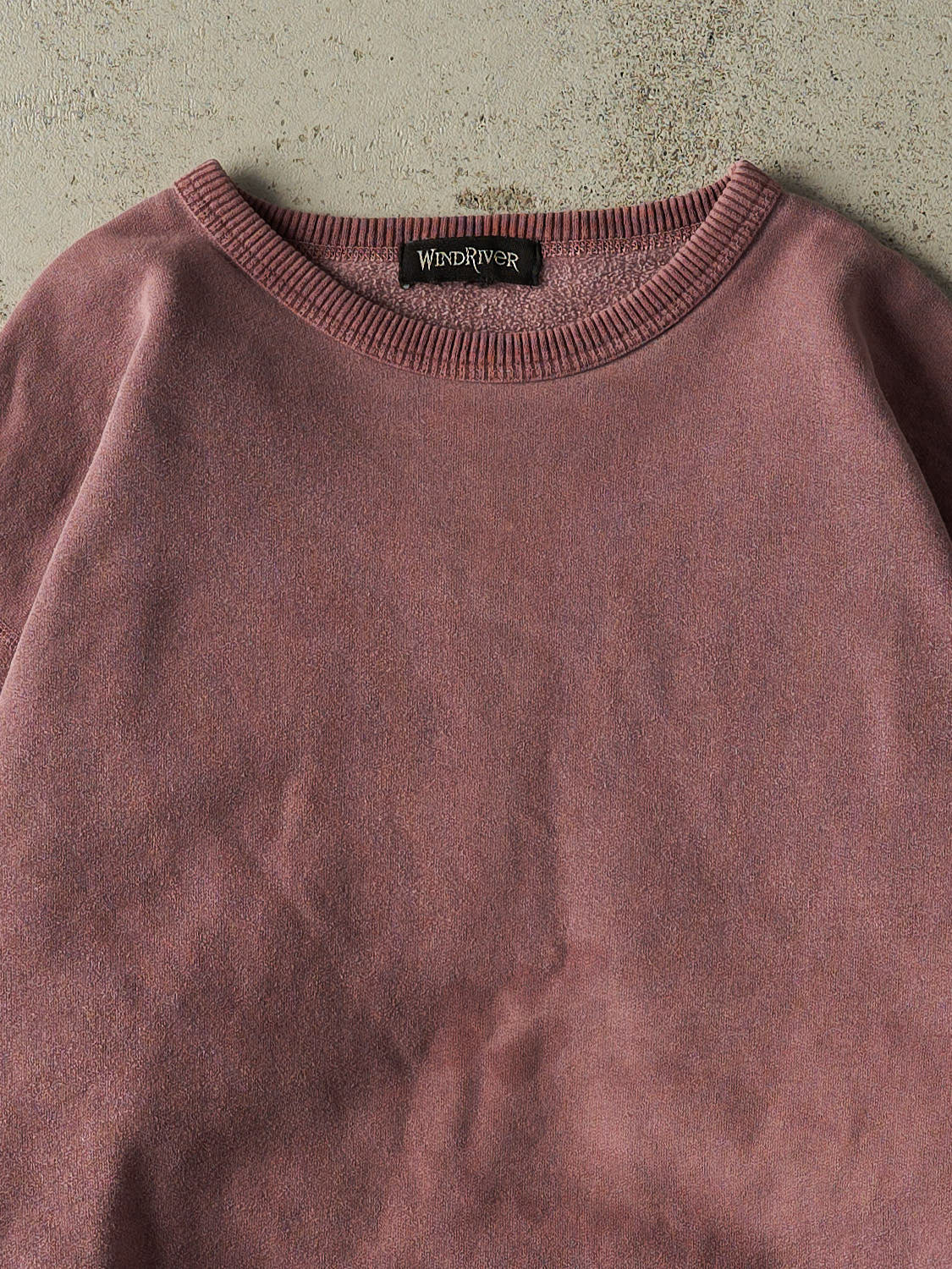 Vintage 90s Washed Red Wind River Blank Crewneck (XL)
