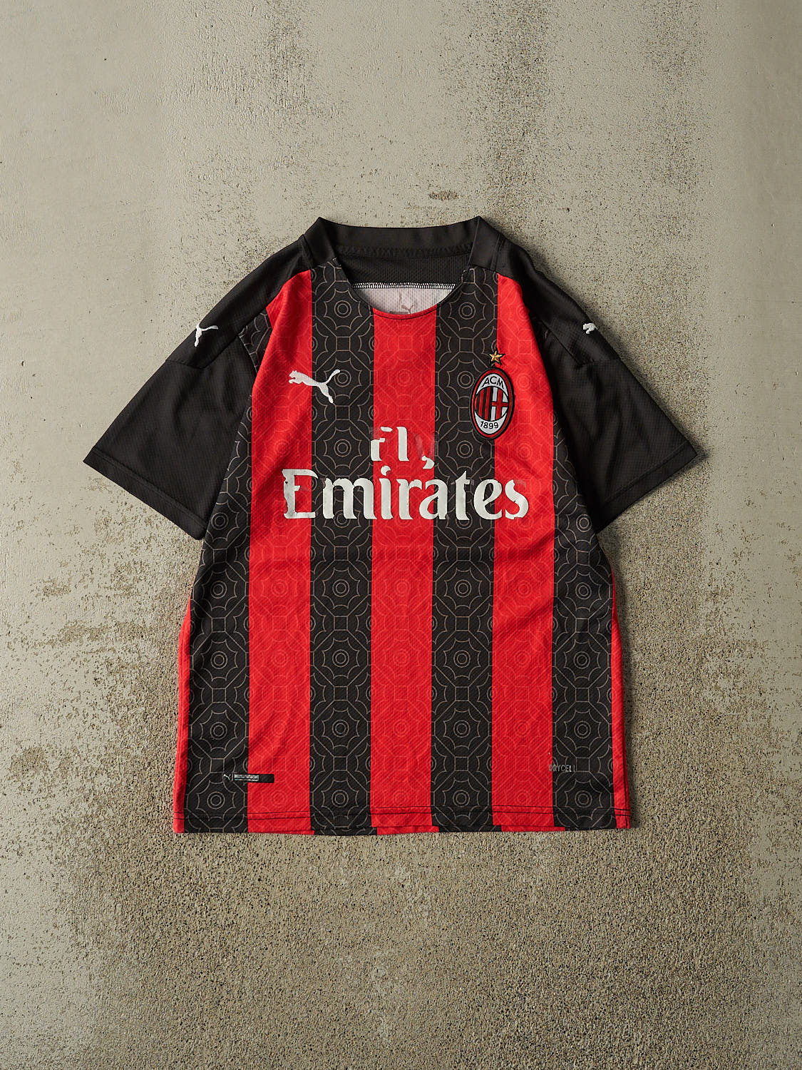 Vintage Y2K Black AC Milan Soccer Jersey (S/M)