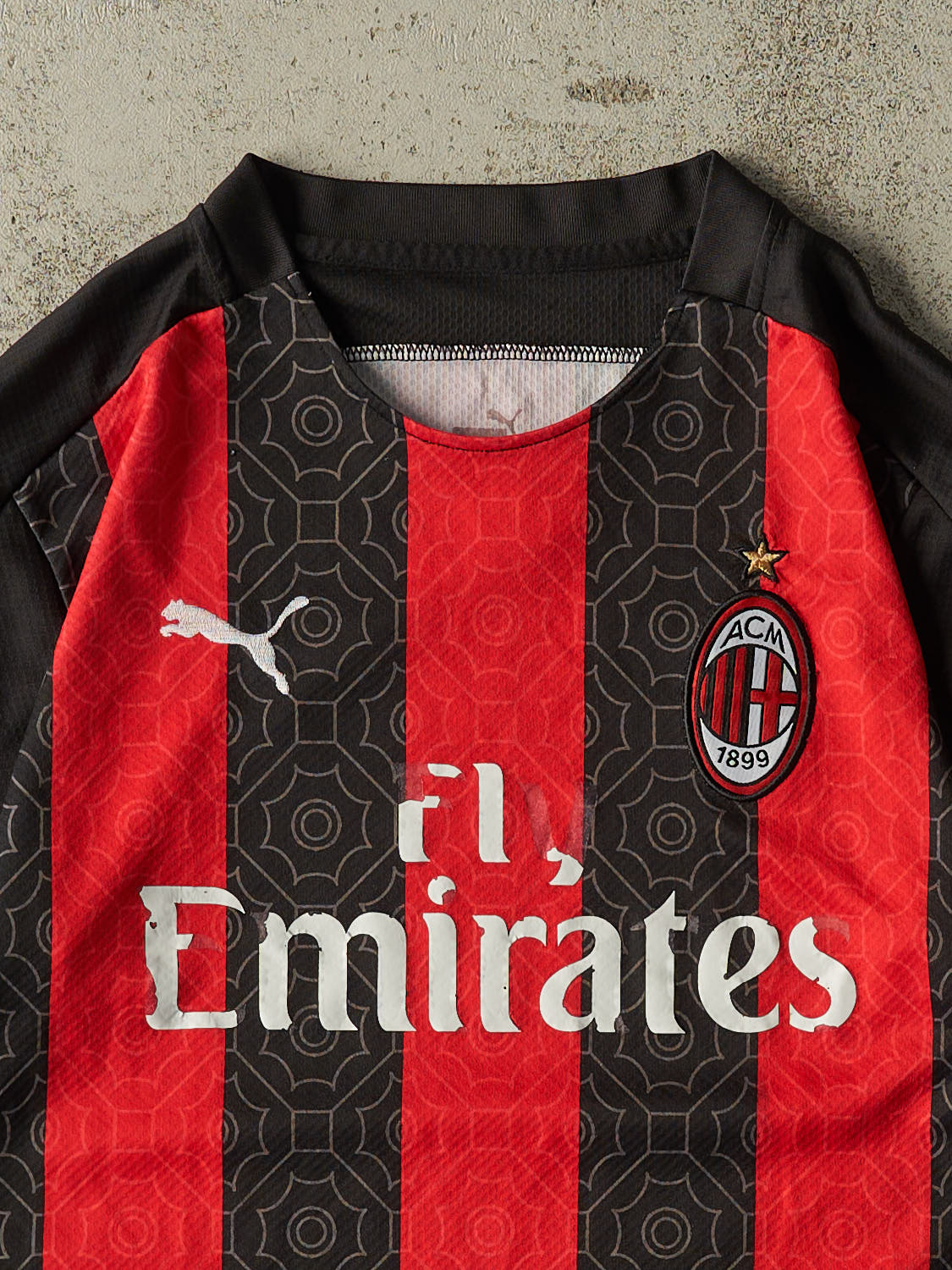 Vintage Y2K Black AC Milan Soccer Jersey (S/M)