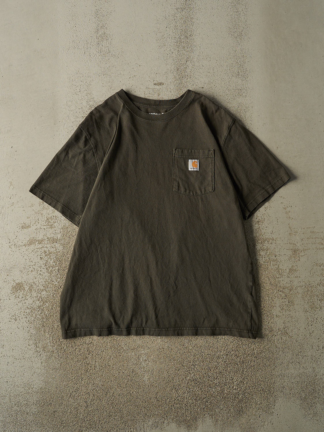 Vintage Y2K Green Carhartt Pocket Tee (XL)