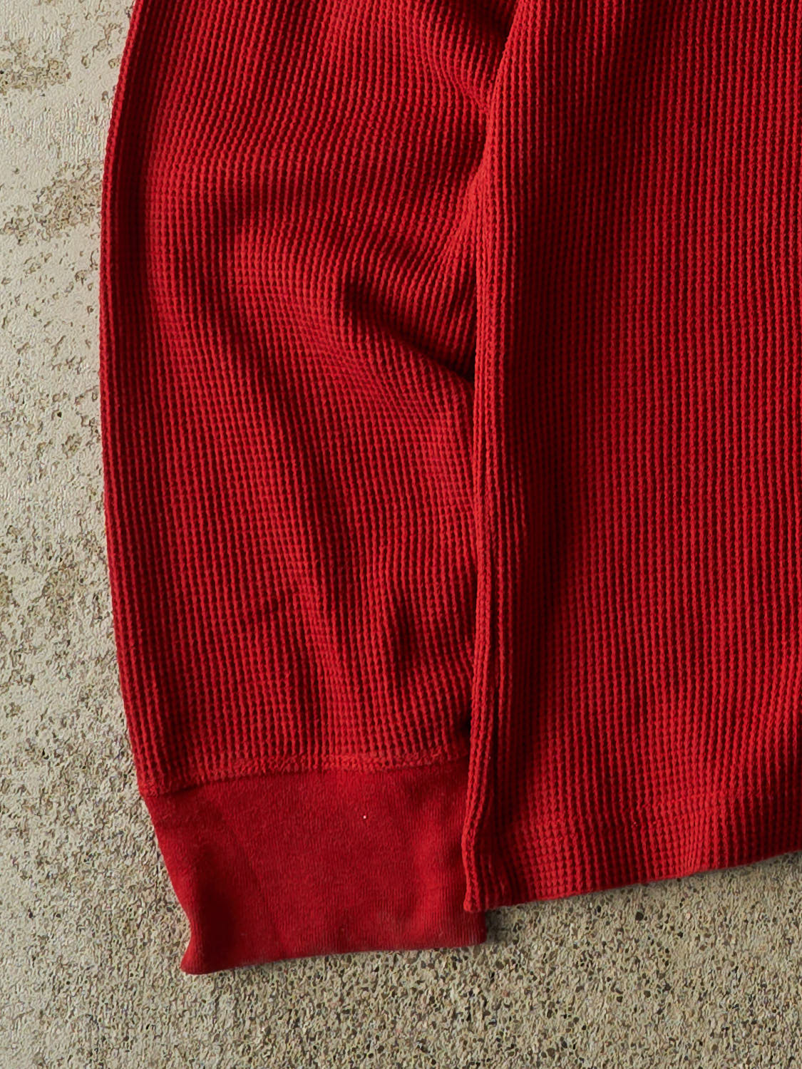 Vintage 90s Red Tommy Hilfiger Thermal Long Sleeve (XL)