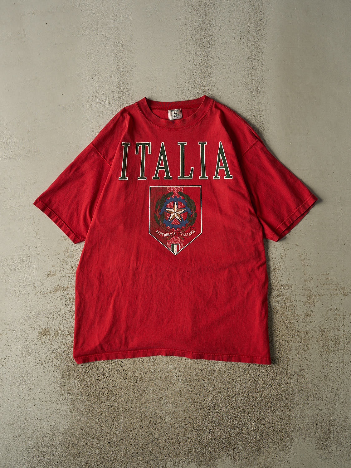 Vintage 90s Red Italia Tee (XXL)
