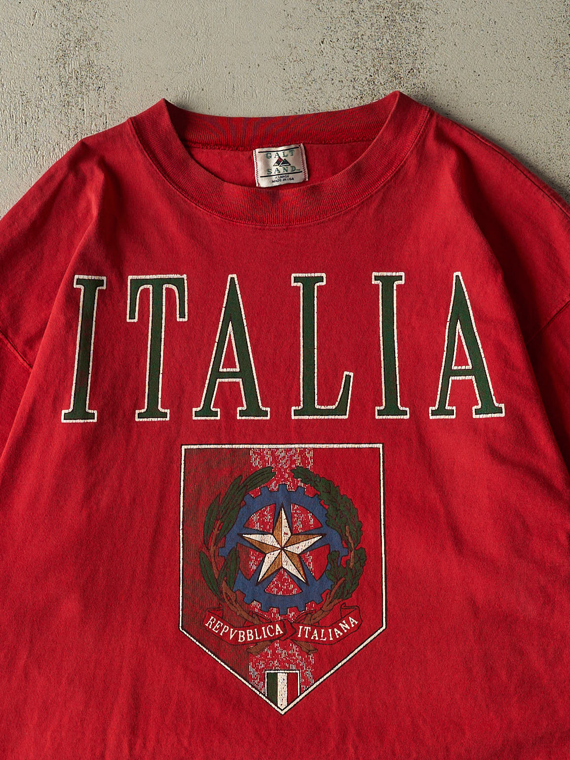 Vintage 90s Red Italia Tee (XXL)