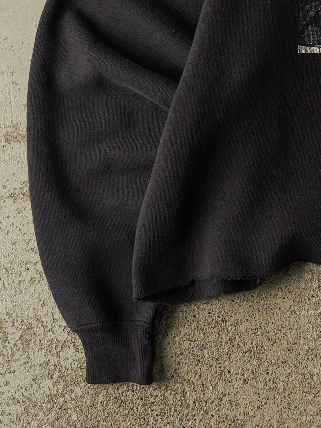 Vintage 90s Black "How Old Do I Have To Be" Cropped Crewneck (XS)