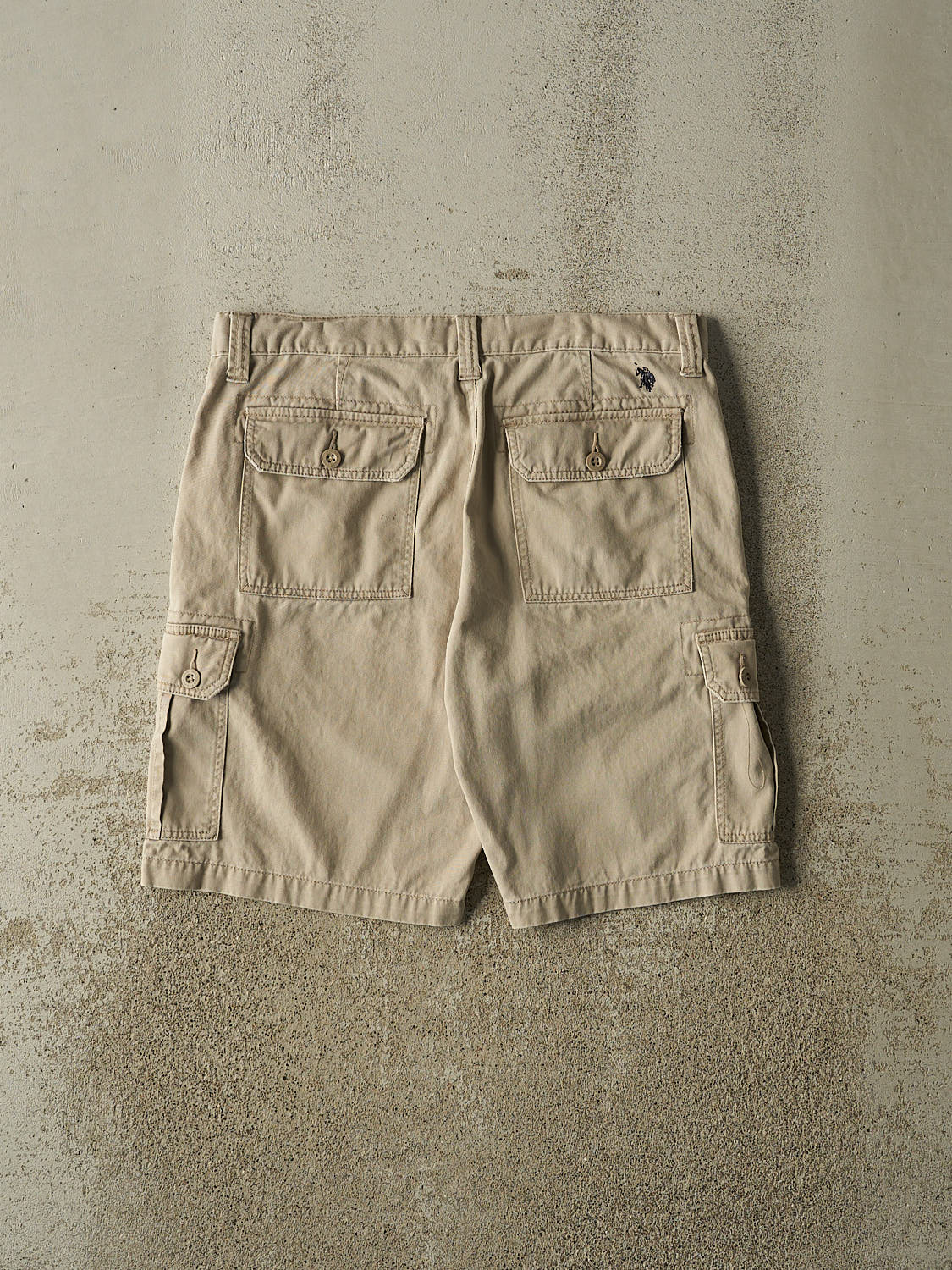 Vintage Y2K Beige US Polo Assn Cargo Shorts (36x10.5)