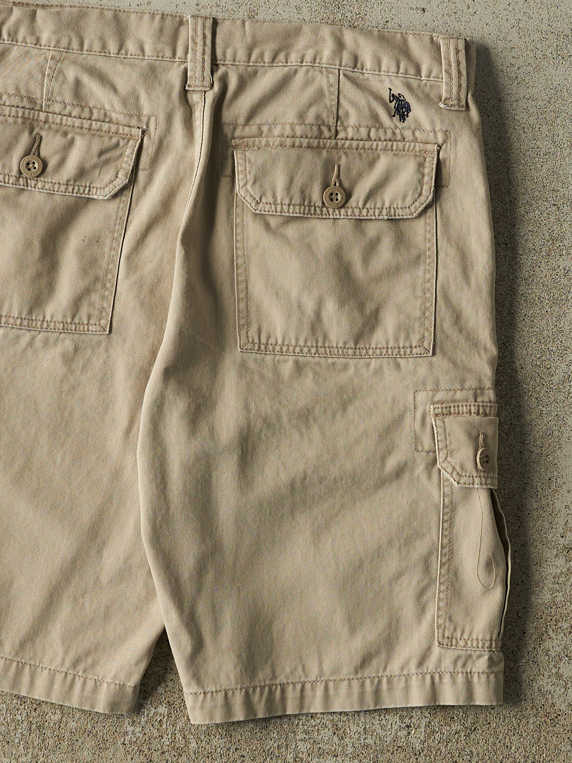 Vintage Y2K Beige US Polo Assn Cargo Shorts (36x10.5)