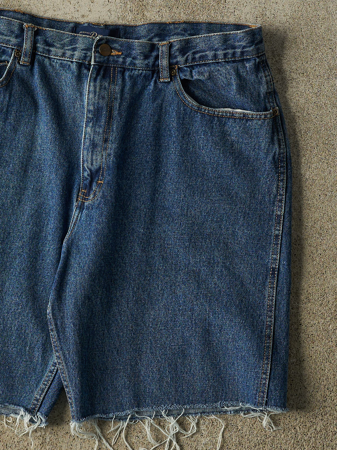 Vintage 90s Dark Wash Penmans Cut Off Jean Shorts (37x9.5)