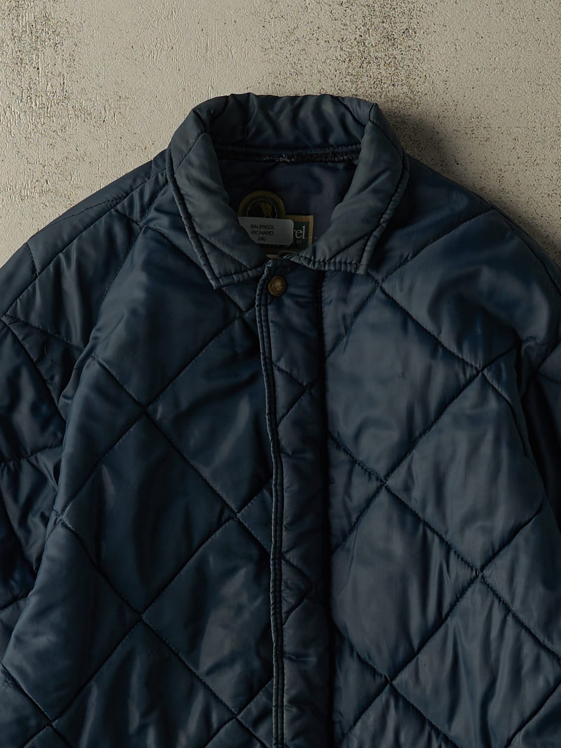 Vintage 90s Blue Quilt Work Jacket (L)